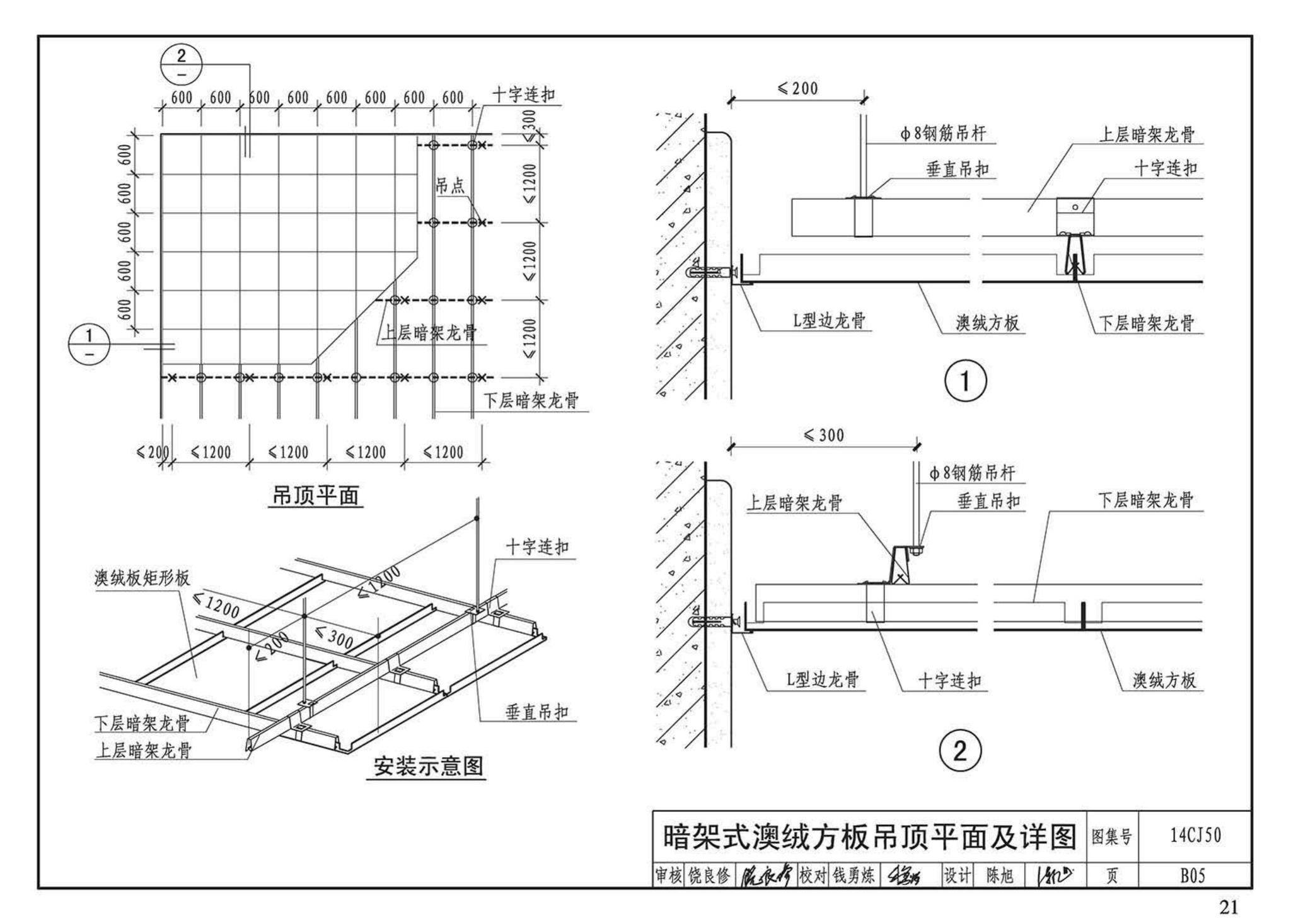 14CJ50--澳绒板室内装饰装修应用构造