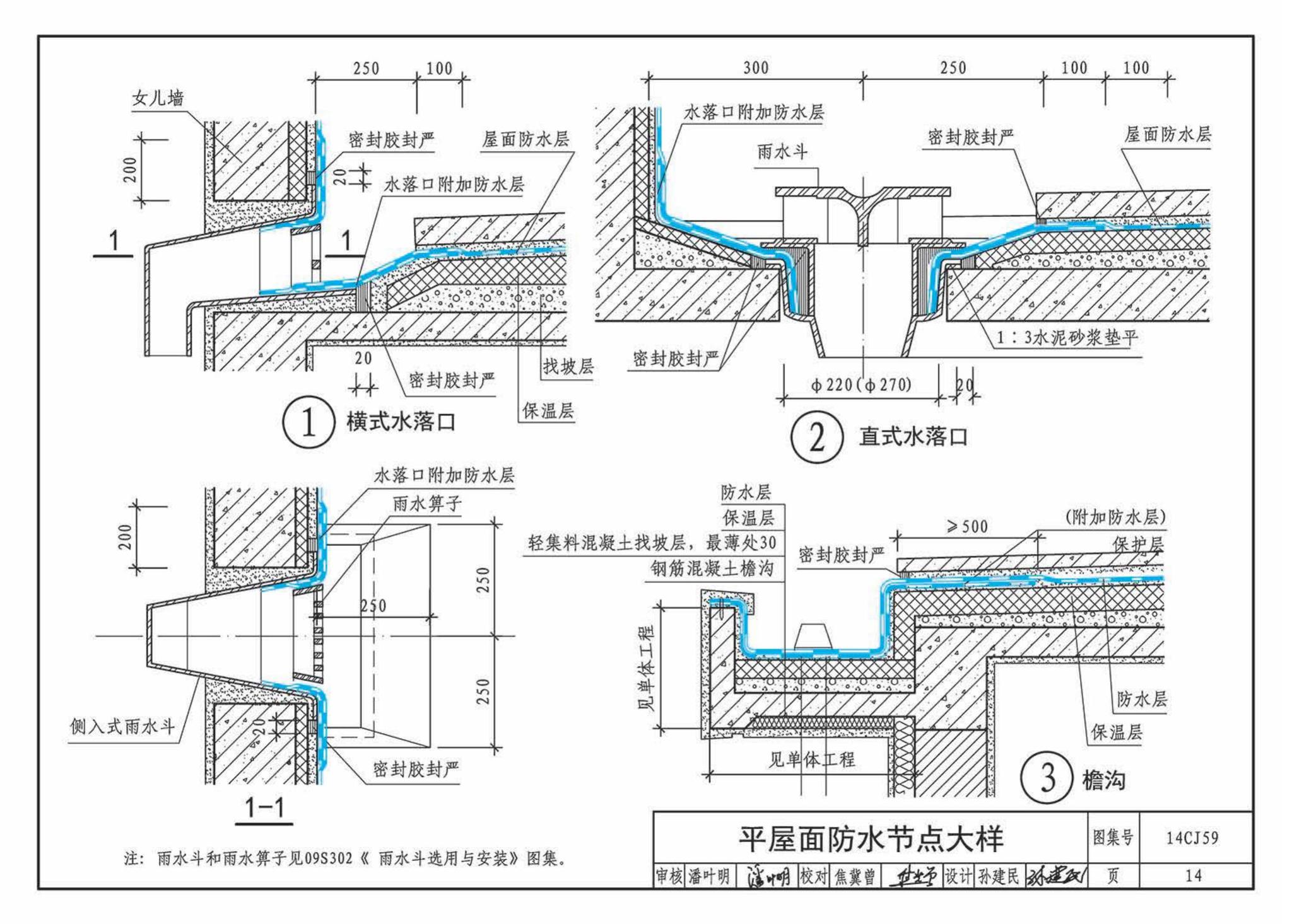 14CJ59--丁基自粘防水材料建筑构造