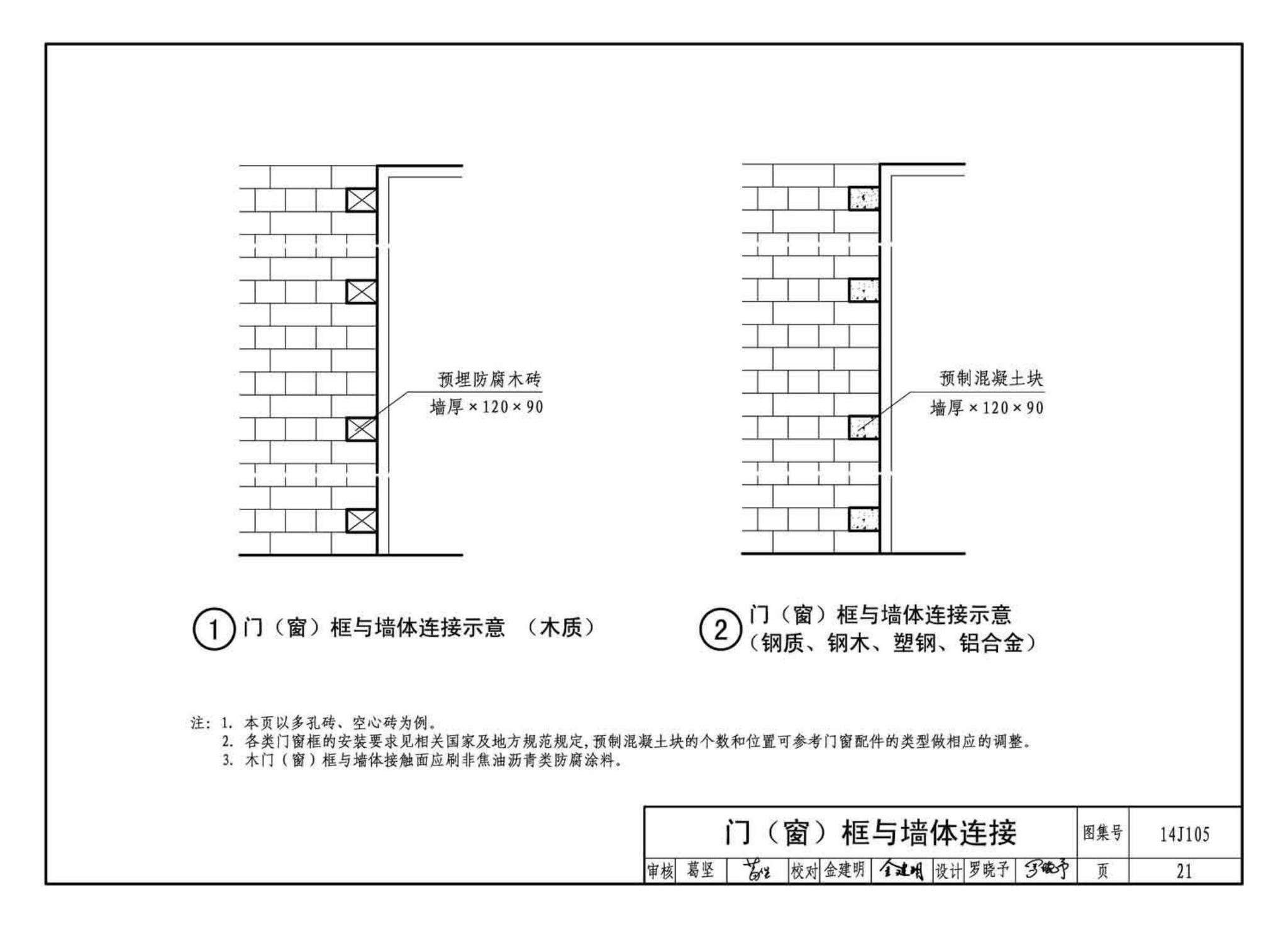 14J105--烧结页岩多孔砖、砌块墙体建筑构造