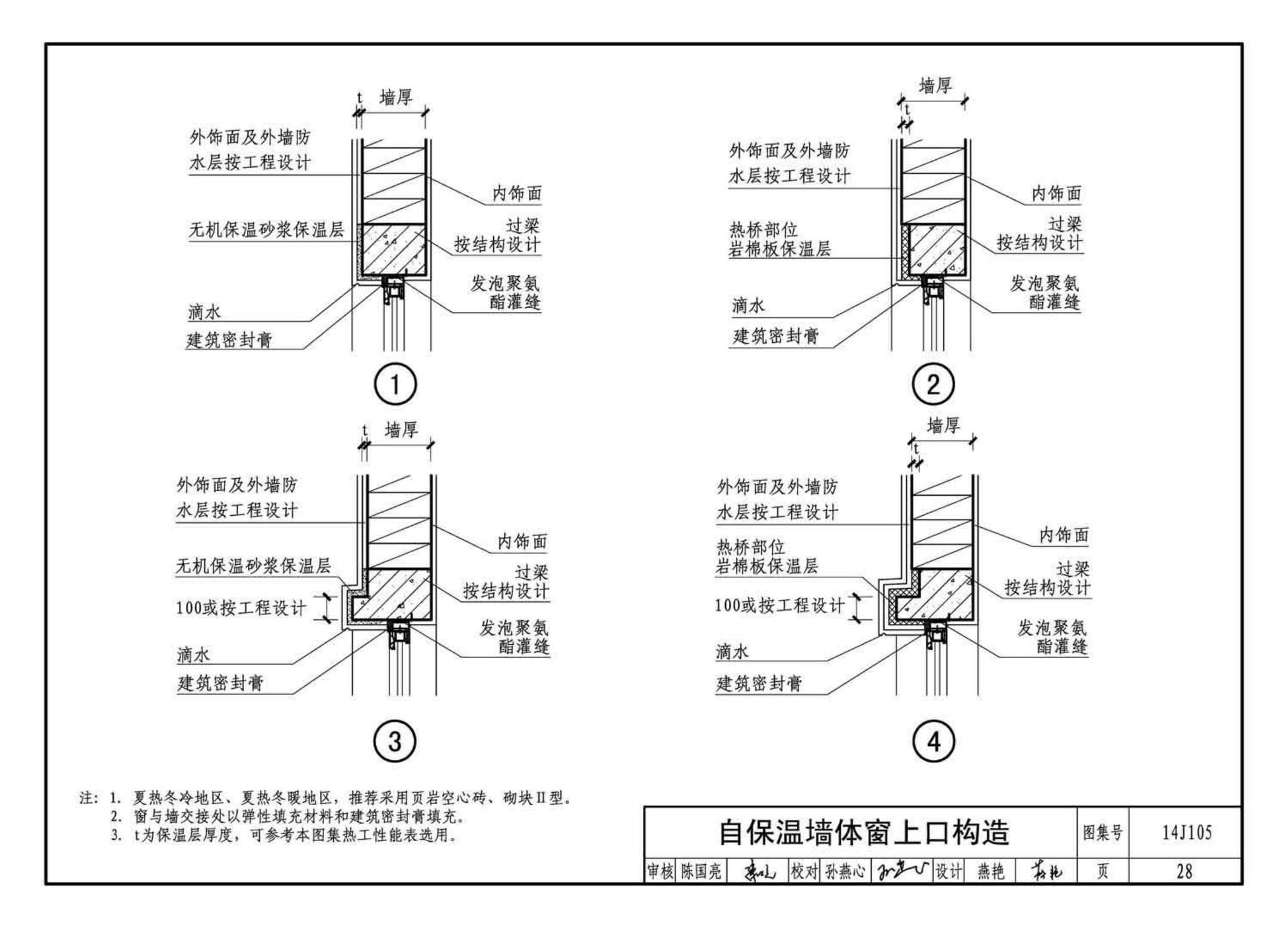 14J105--烧结页岩多孔砖、砌块墙体建筑构造