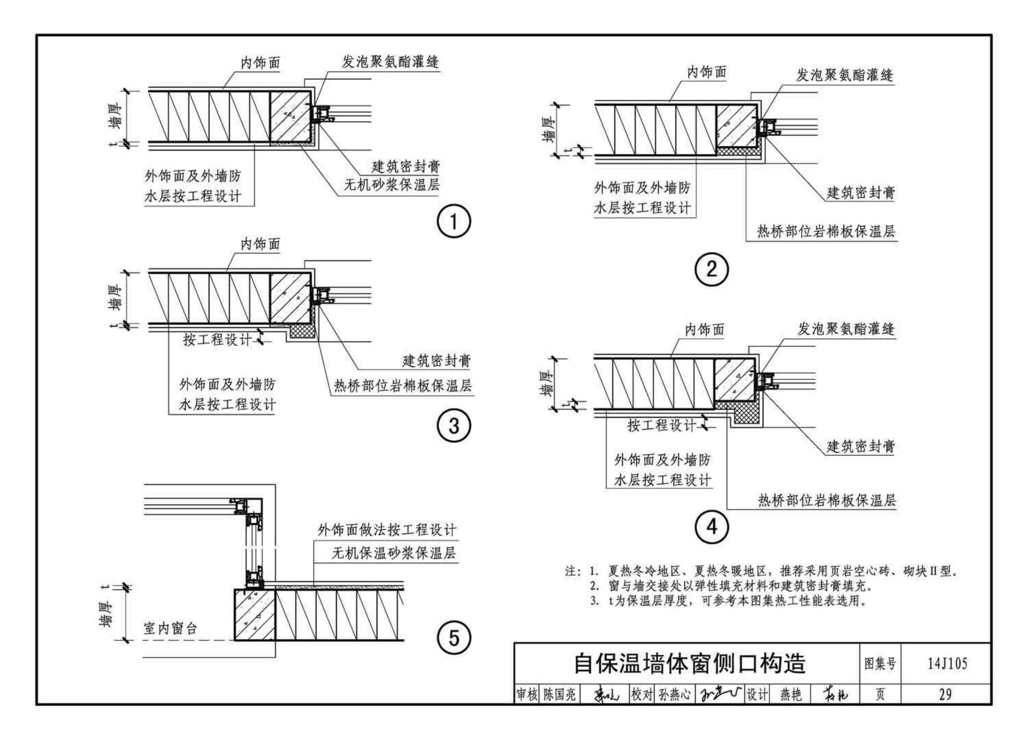 14J105--烧结页岩多孔砖、砌块墙体建筑构造