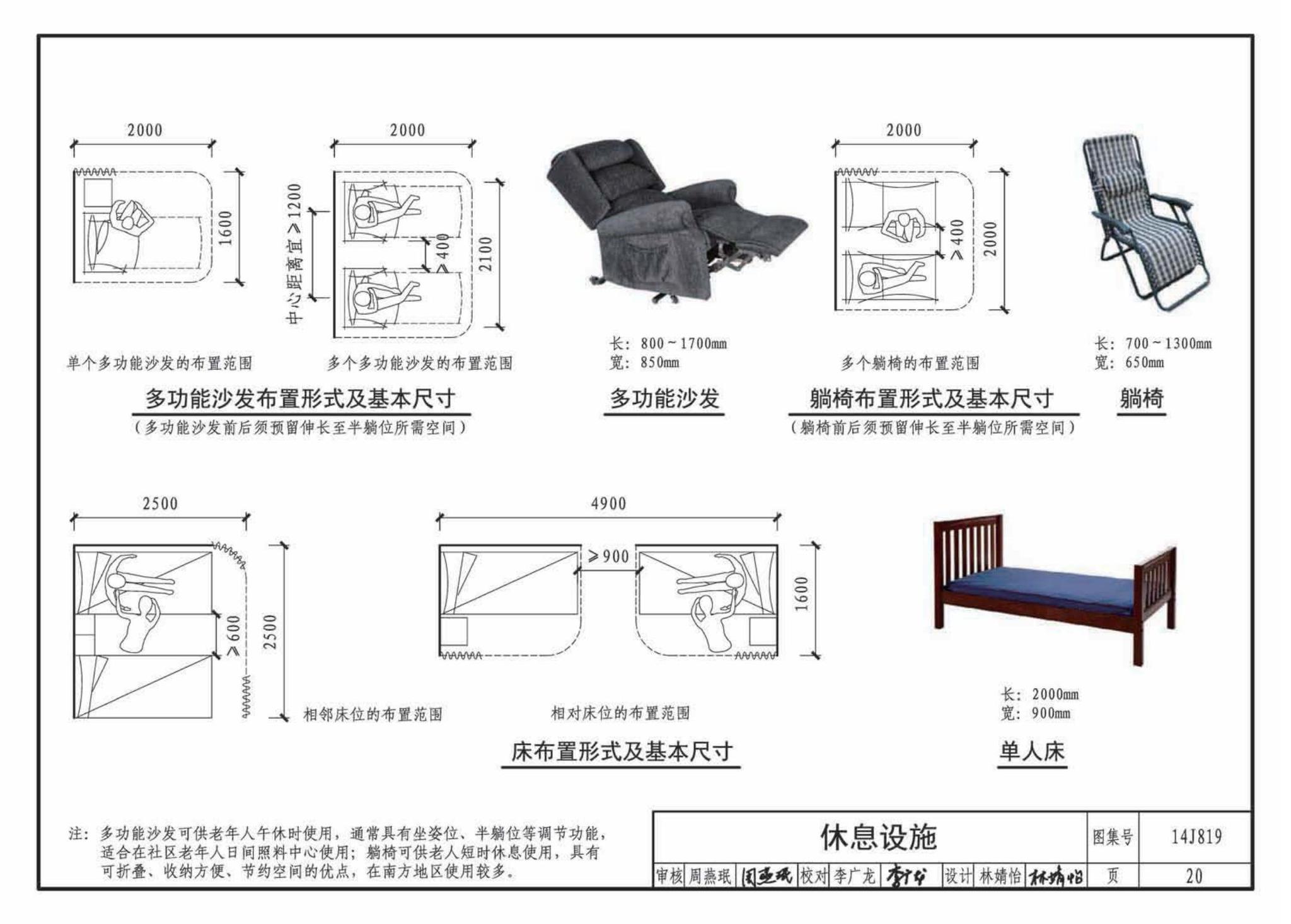 14J819--社区老年人日间照料中心标准设计样图