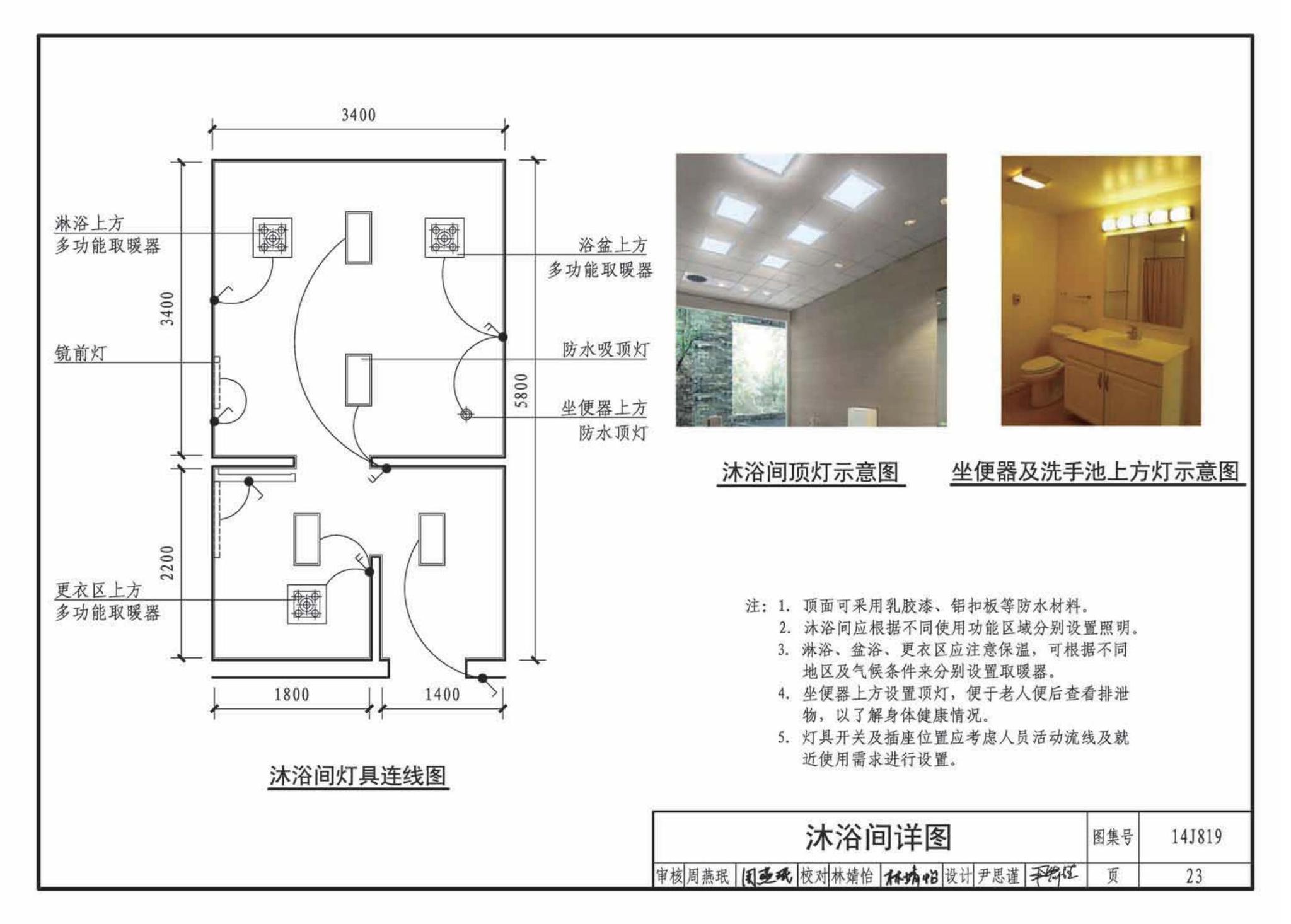 14J819--社区老年人日间照料中心标准设计样图