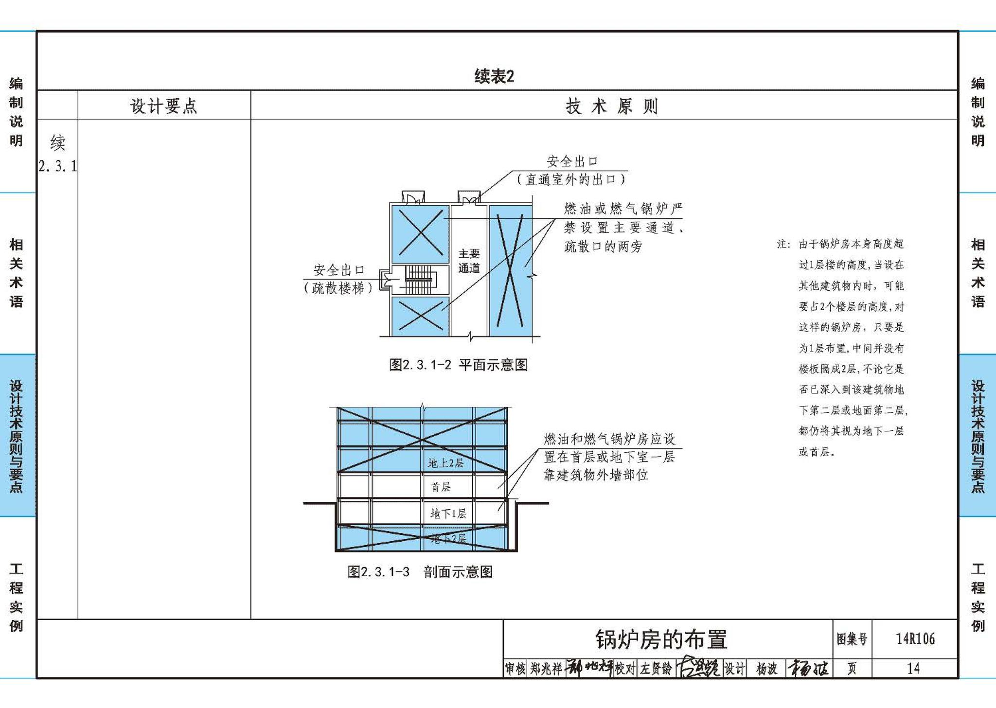 14R106--民用建筑内的燃气锅炉房设计