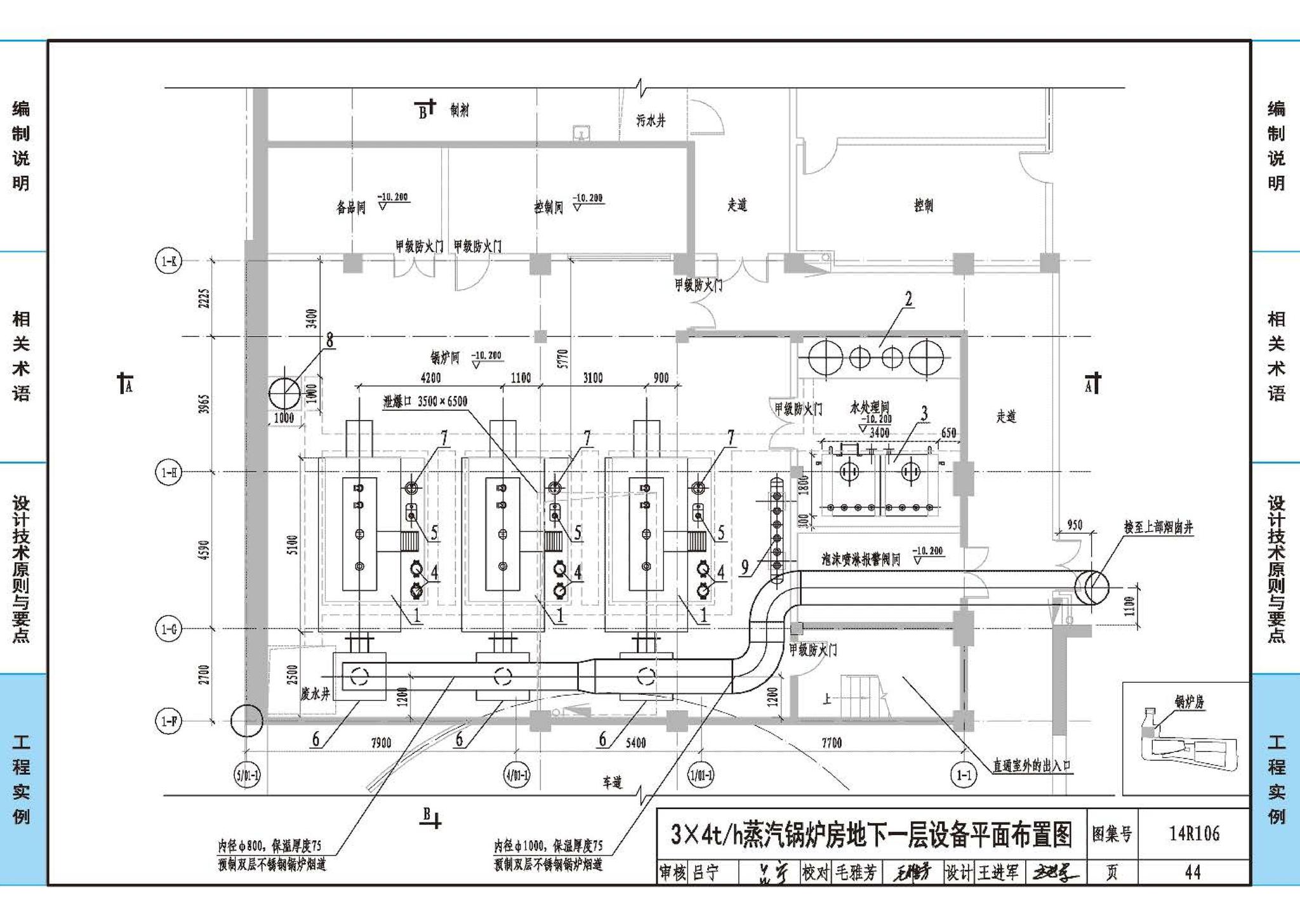 14R106--民用建筑内的燃气锅炉房设计