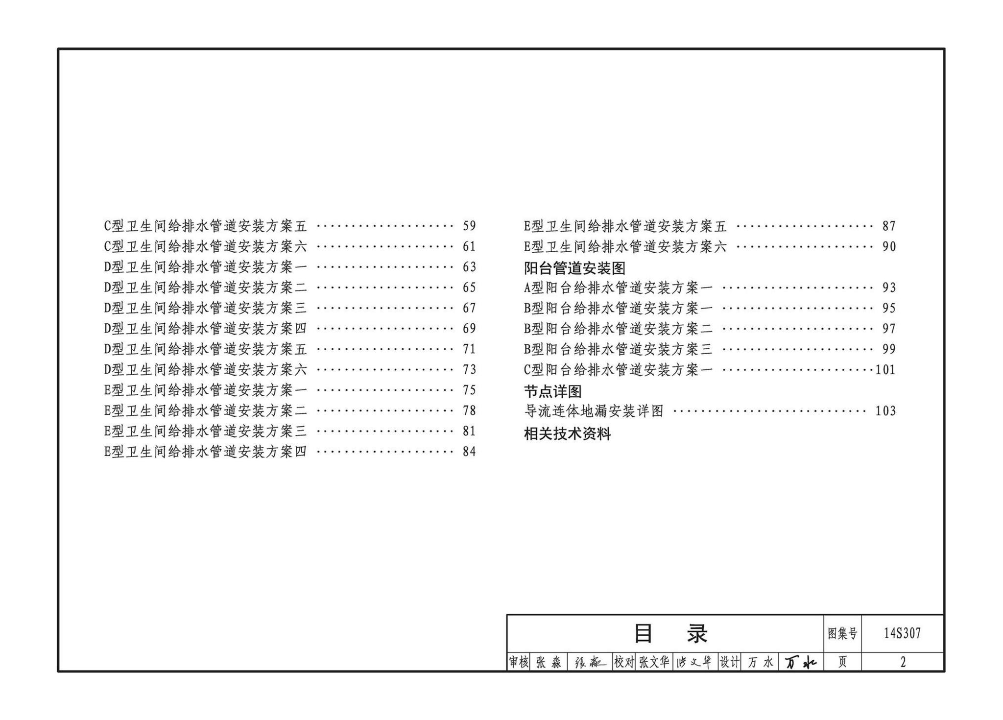 14S307--住宅厨、卫给水排水管道安装