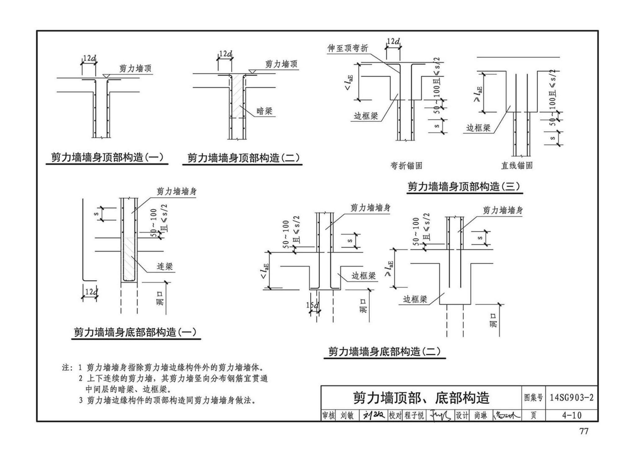 14SG903-2--混凝土结构常用施工详图（现浇混凝土框架柱、梁、剪力墙配筋构造）