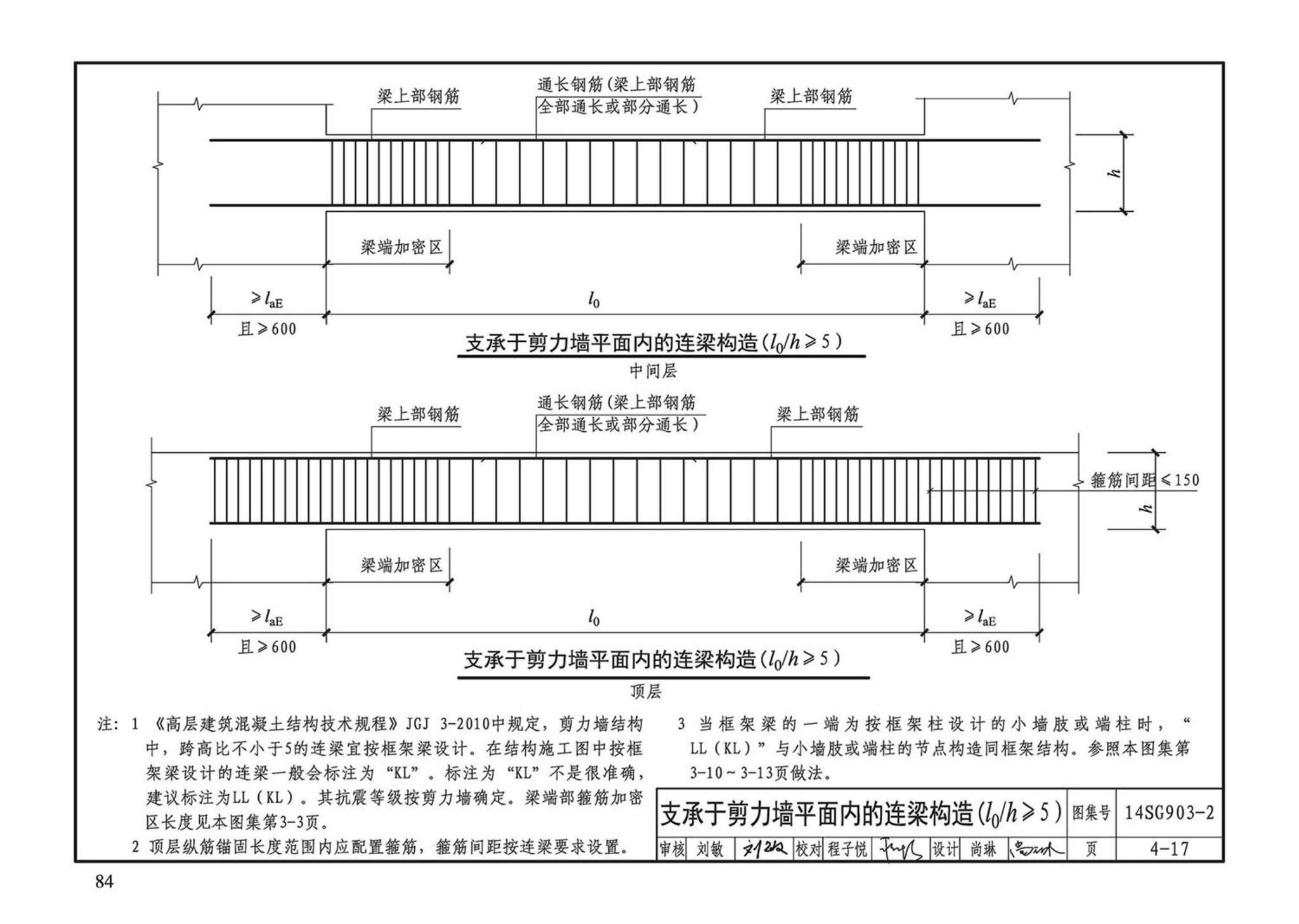 14SG903-2--混凝土结构常用施工详图（现浇混凝土框架柱、梁、剪力墙配筋构造）