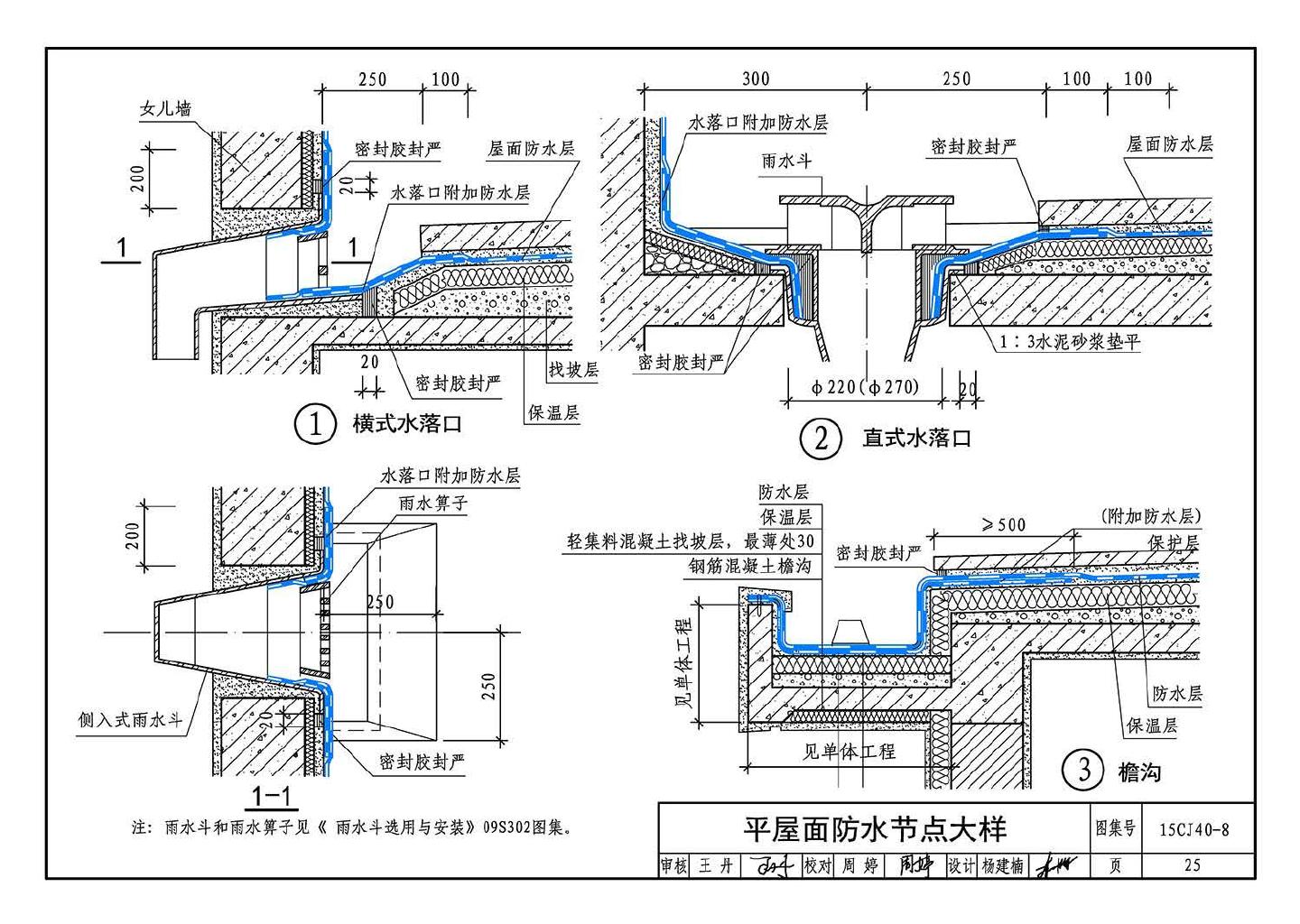 15CJ40-8--建筑防水系统构造（八）