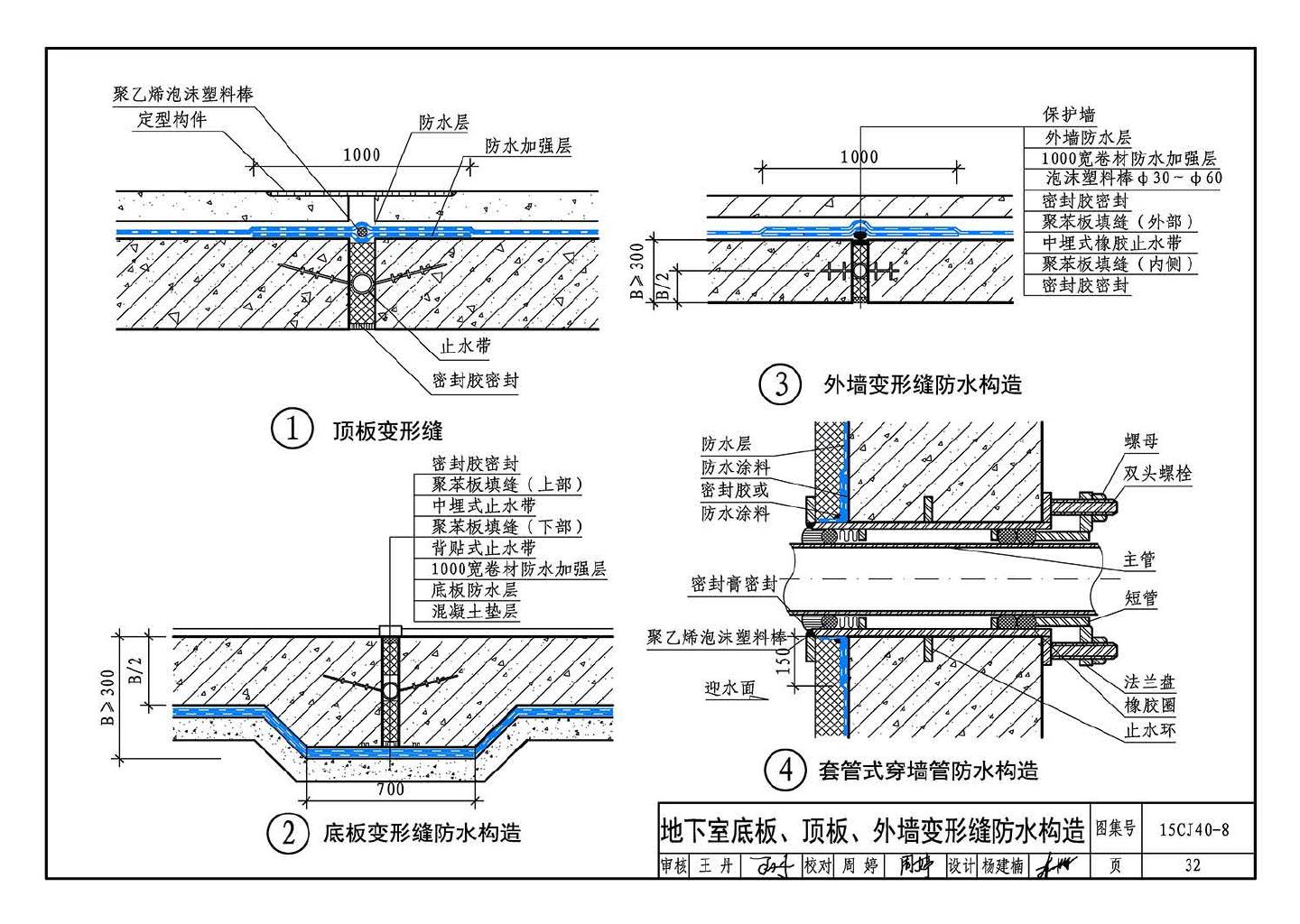 15CJ40-8--建筑防水系统构造（八）