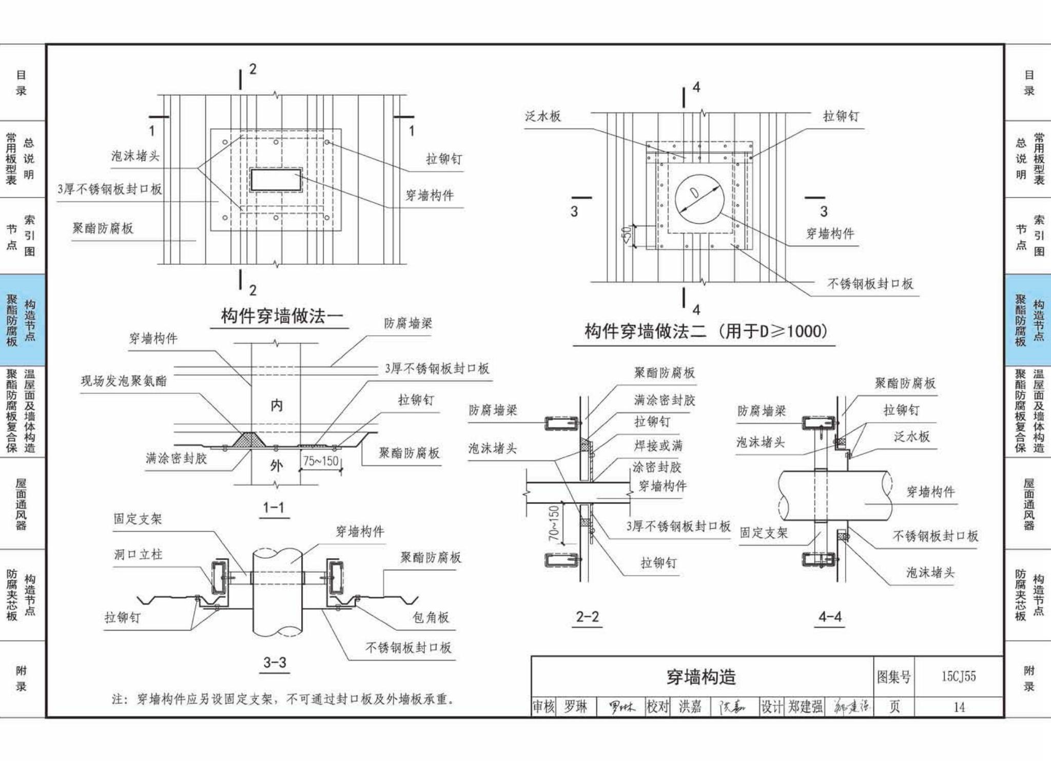 15CJ55--聚酯防腐板建筑构造