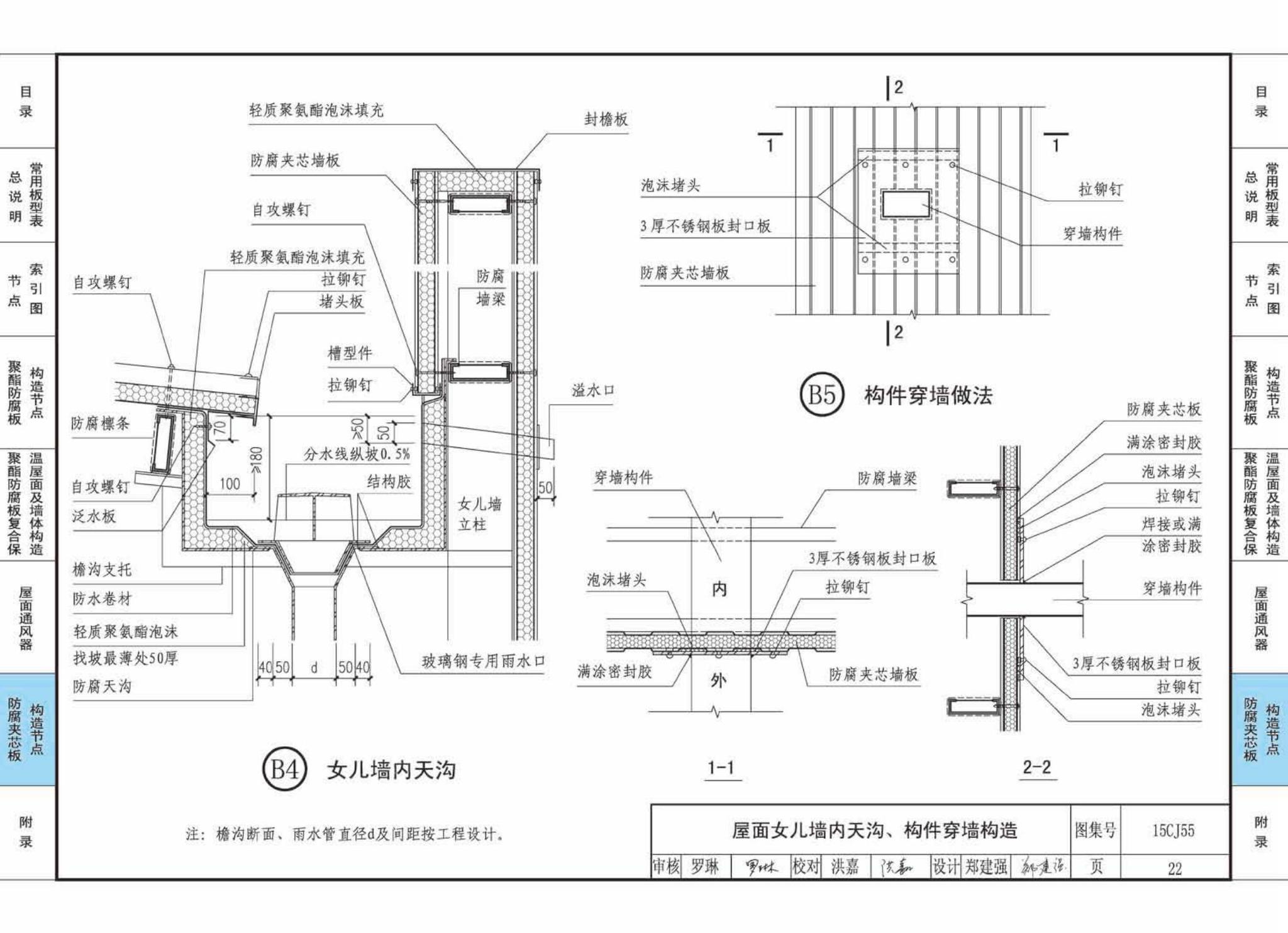 15CJ55--聚酯防腐板建筑构造