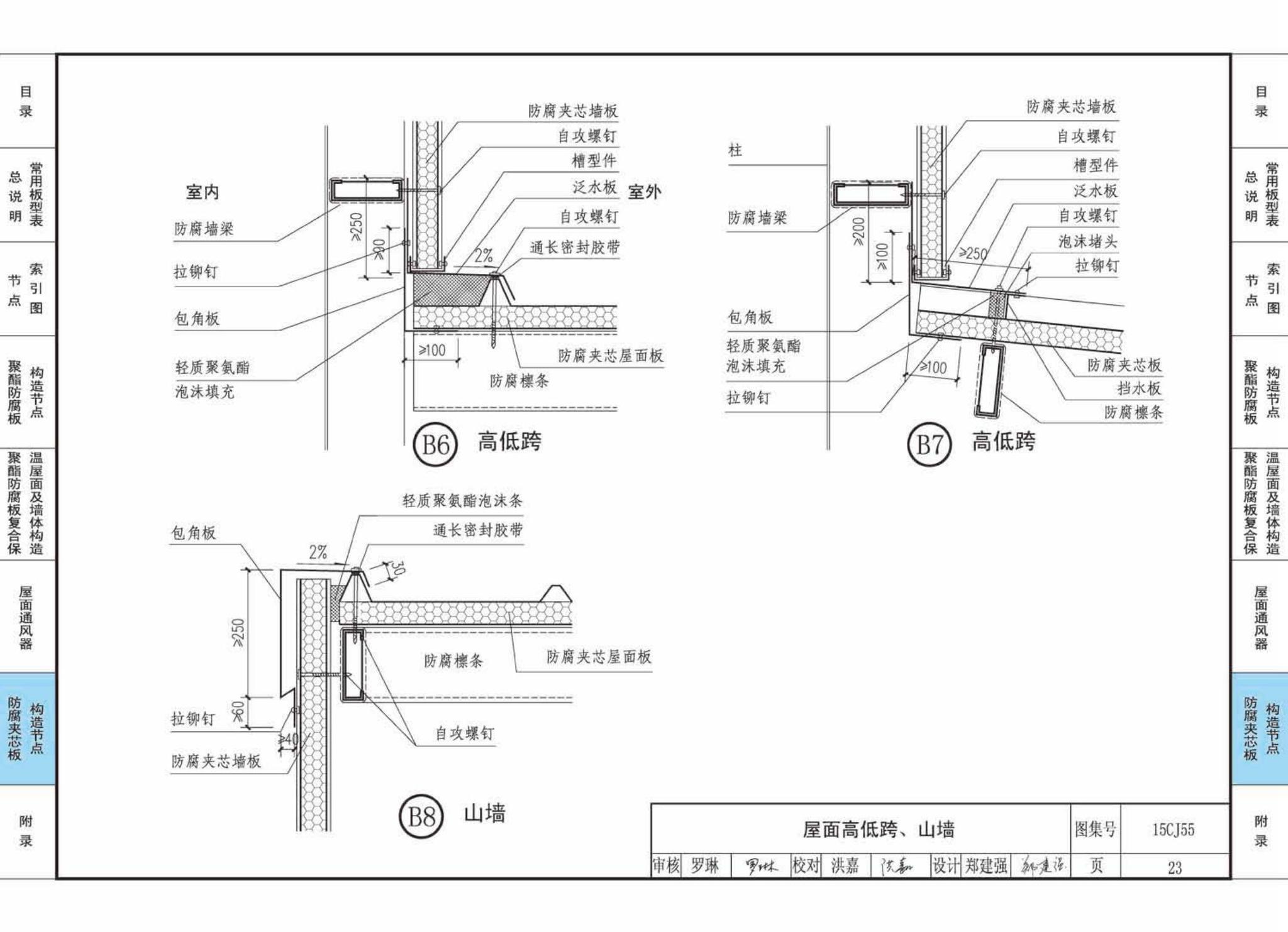 15CJ55--聚酯防腐板建筑构造