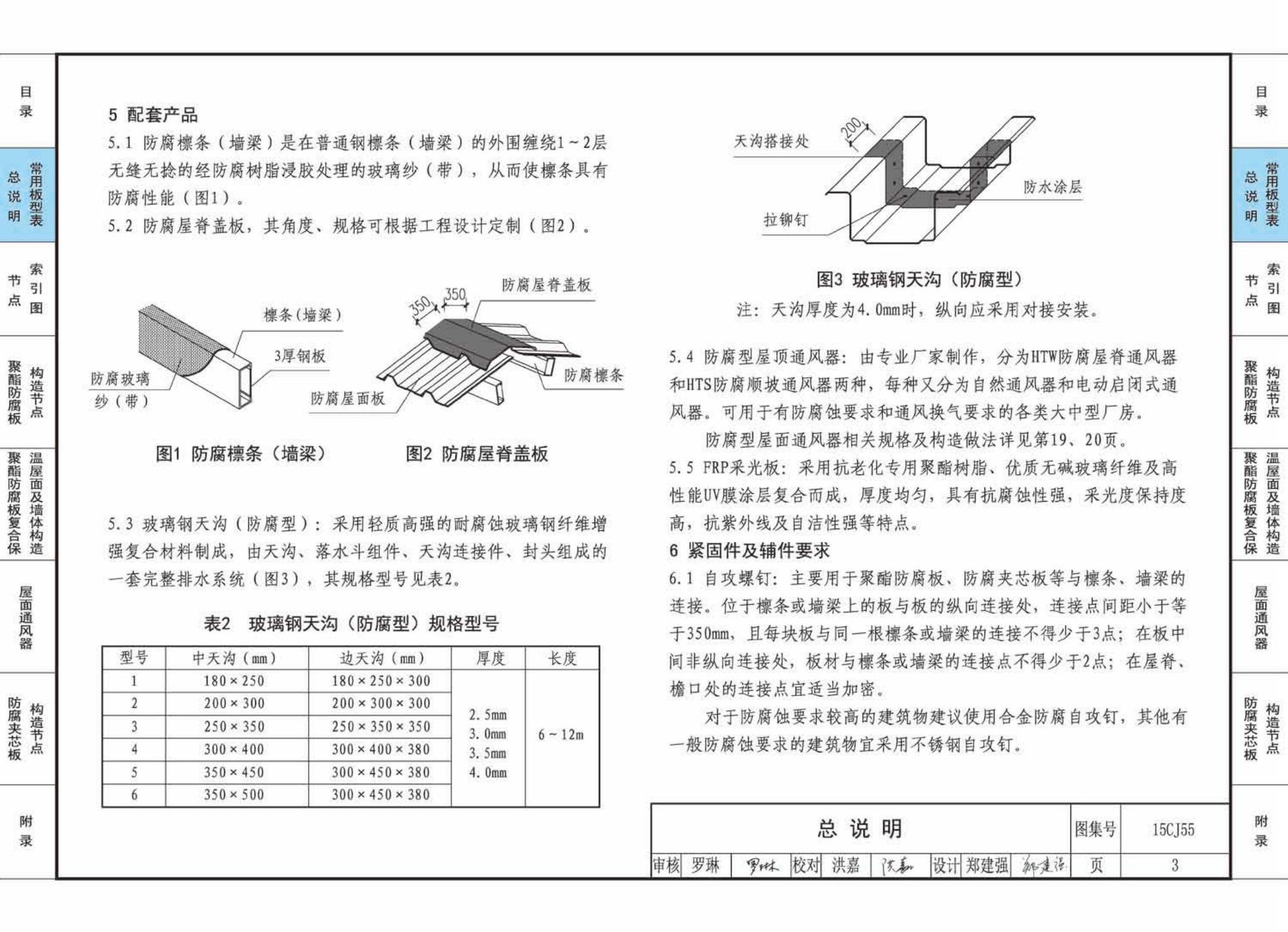 15CJ55--聚酯防腐板建筑构造