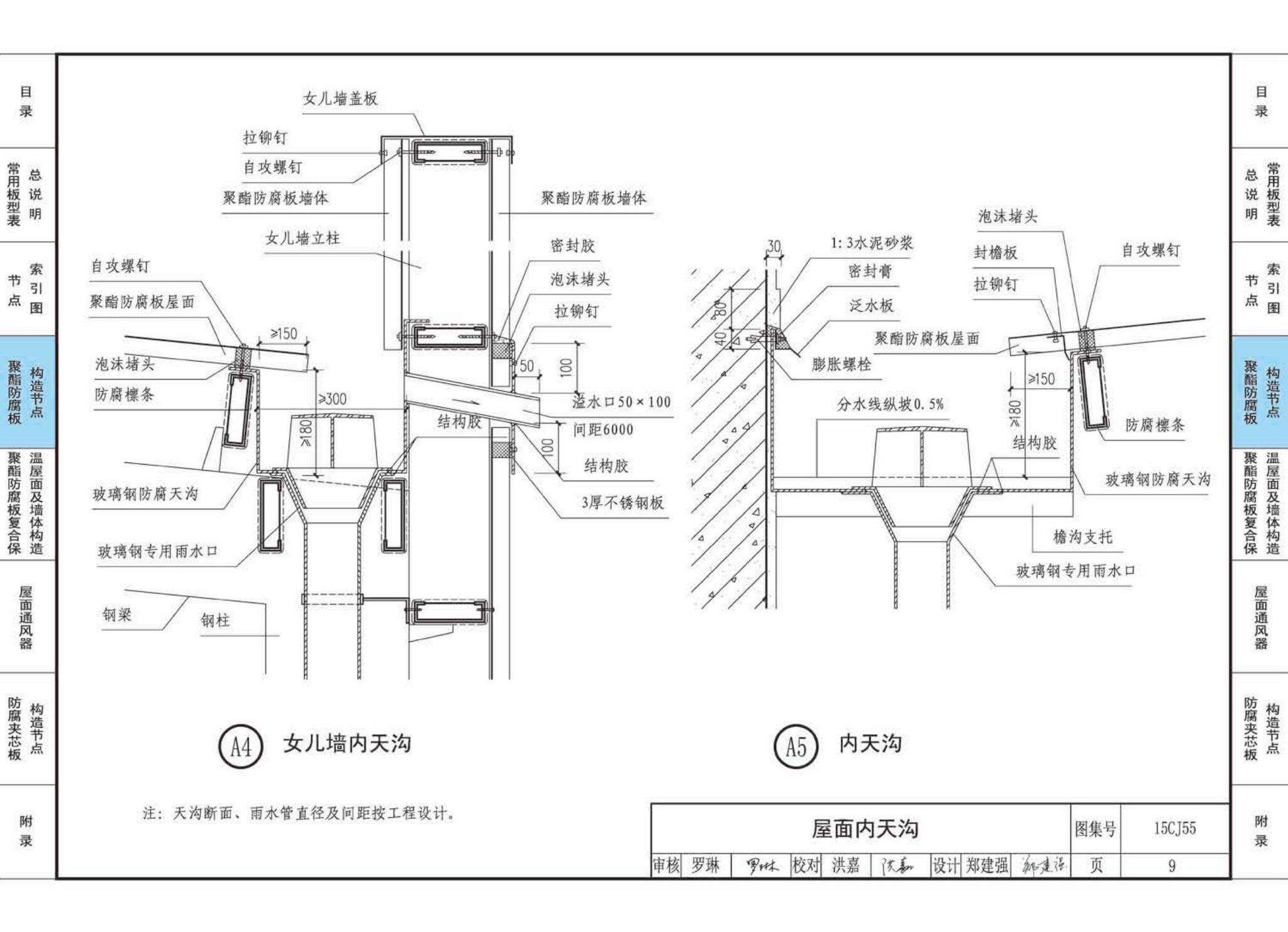 15CJ55--聚酯防腐板建筑构造