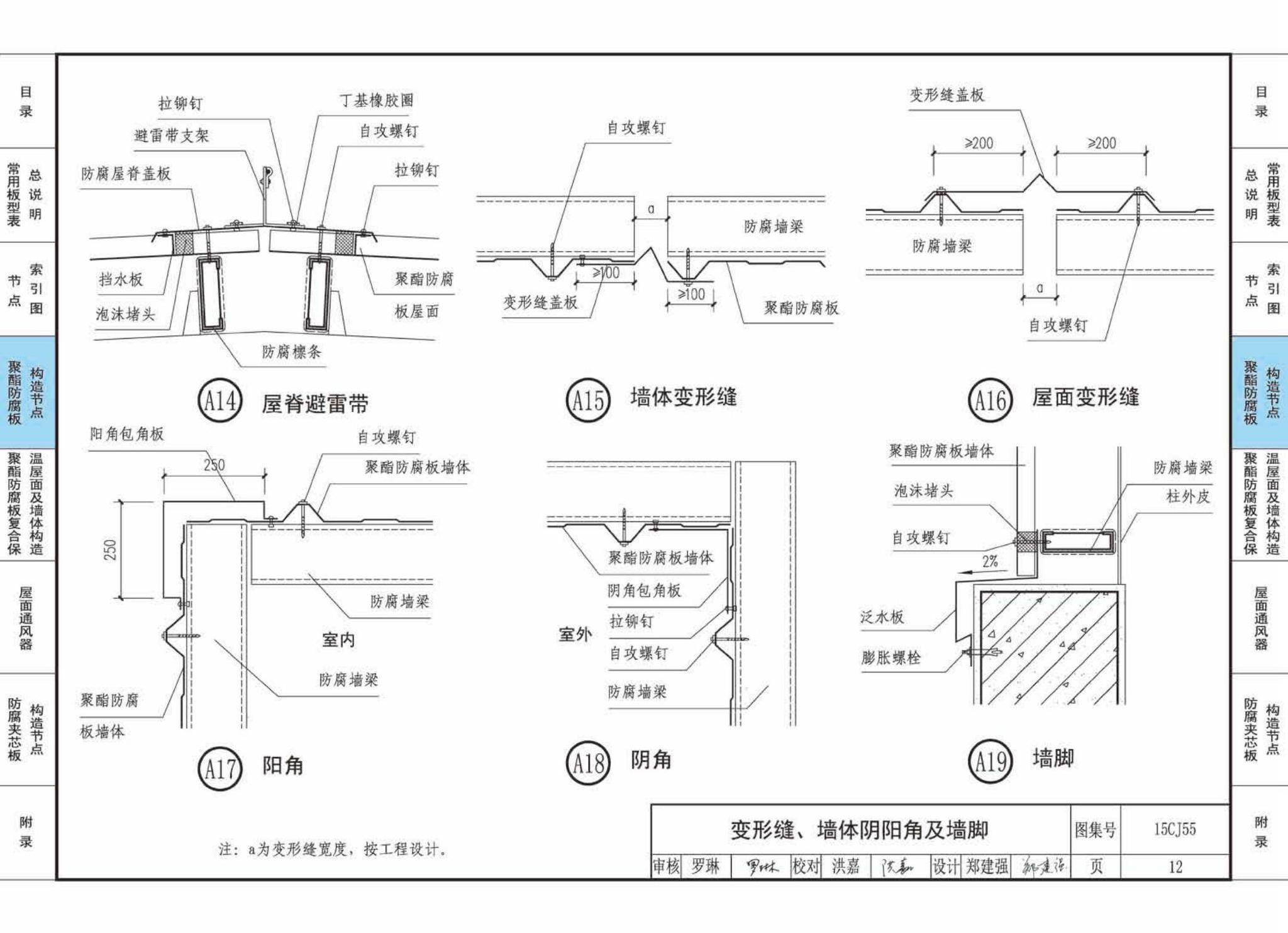 15CJ55--聚酯防腐板建筑构造