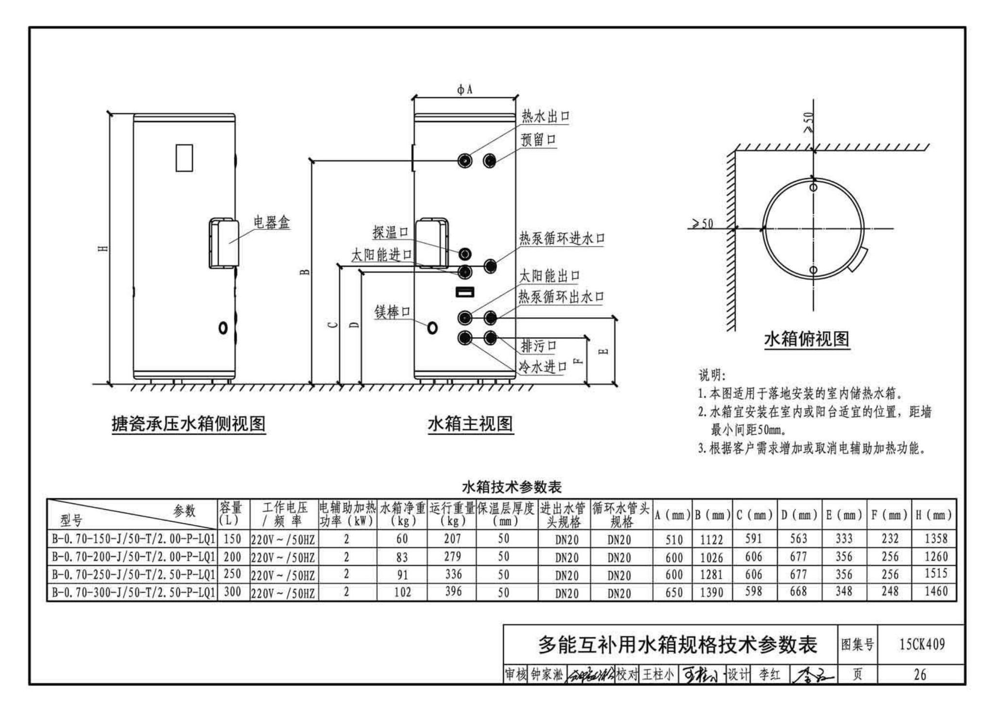 15CK409--万和多热源集成热水、供暖设备选用与安装