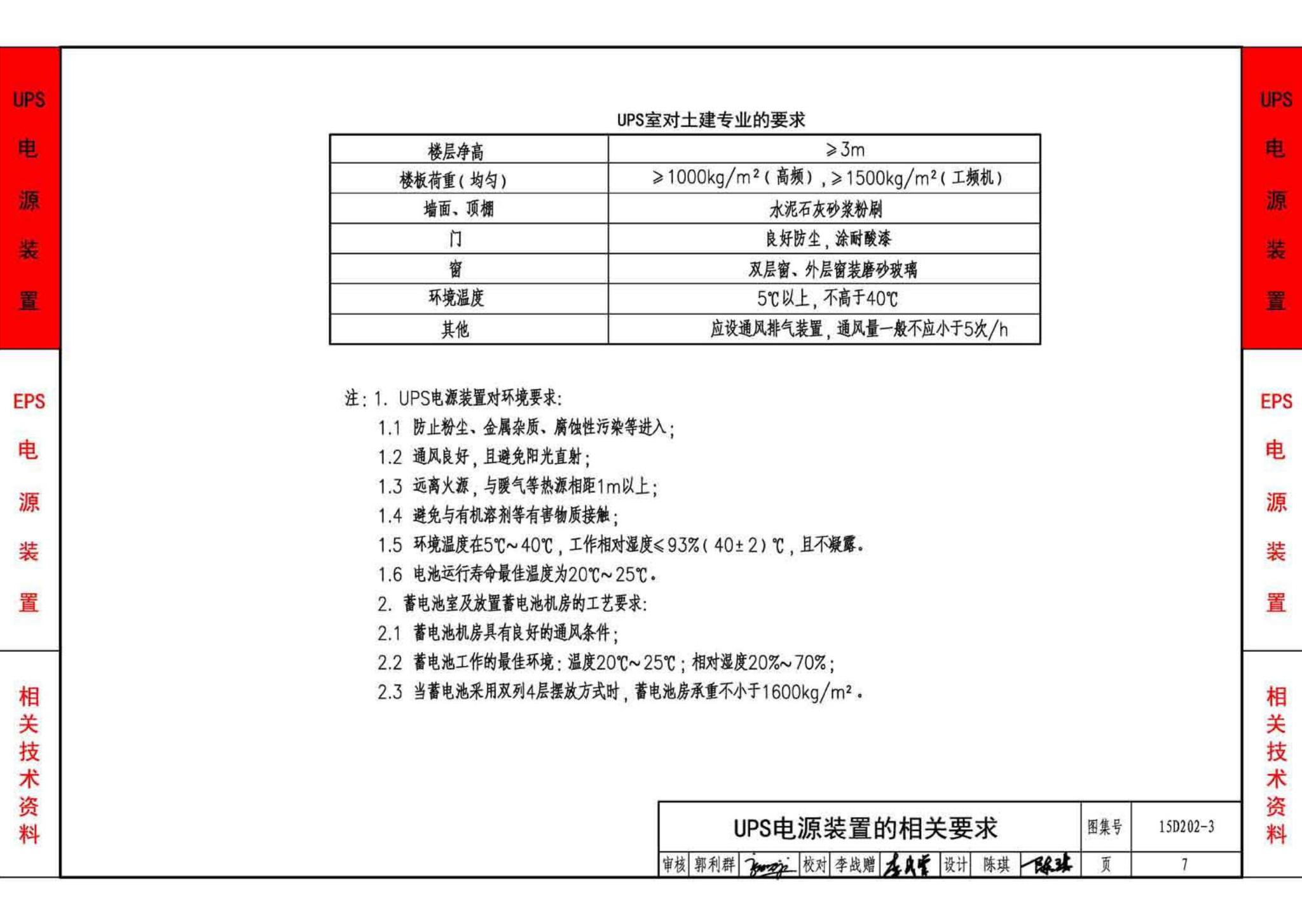 15D202-3--UPS与EPS电源装置的设计与安装