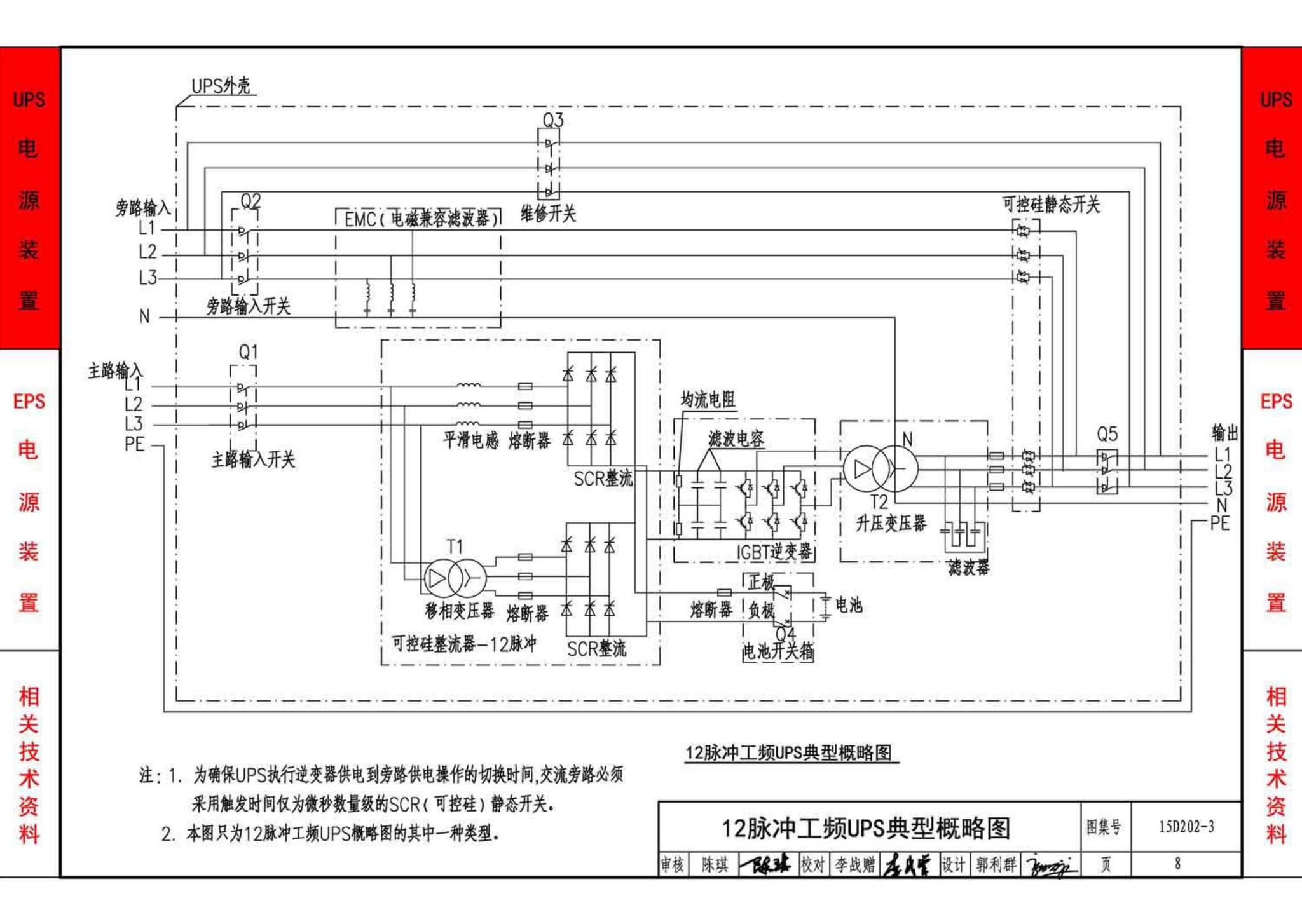 15D202-3--UPS与EPS电源装置的设计与安装