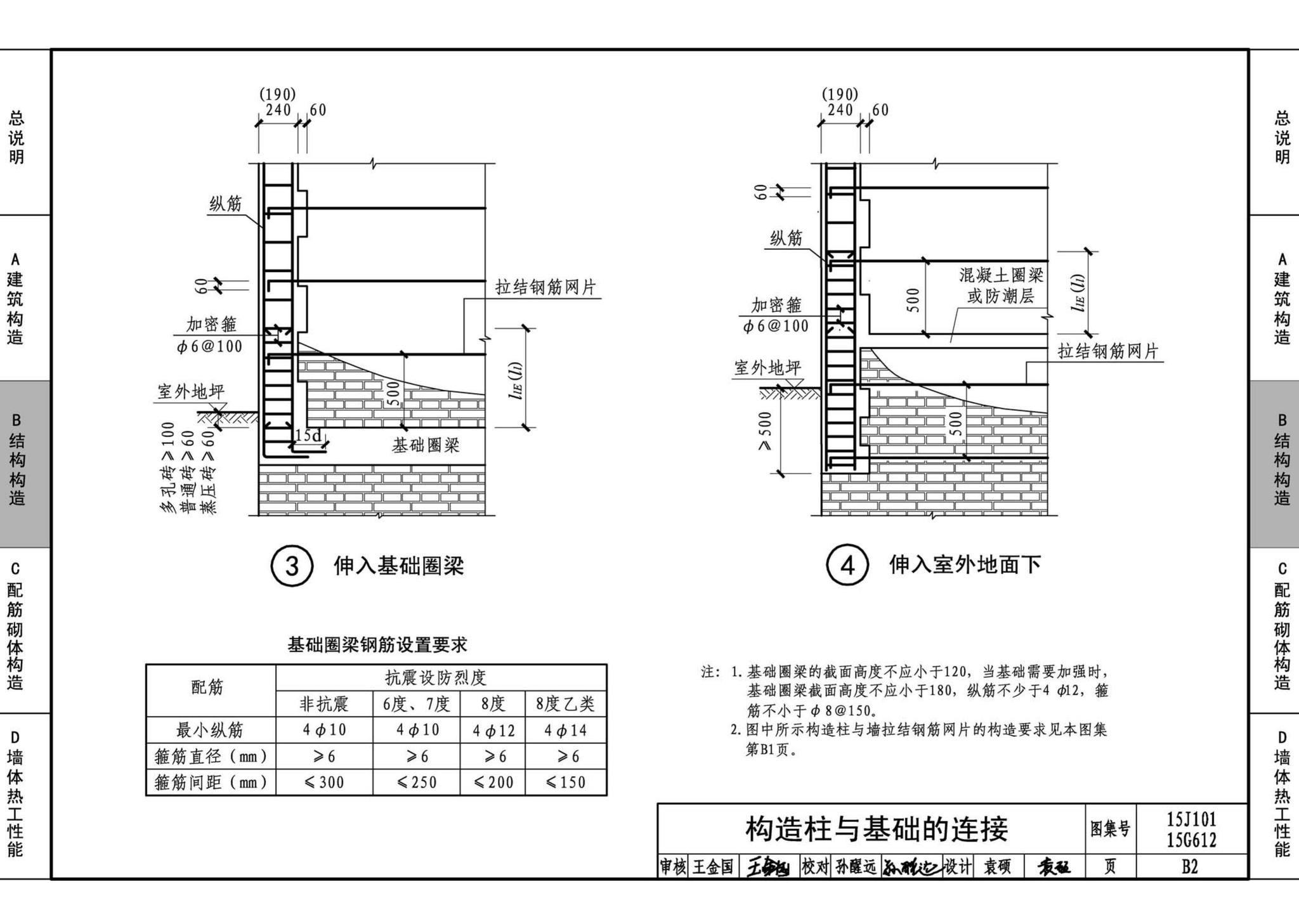 15G612 15J101--砖墙建筑、结构构造