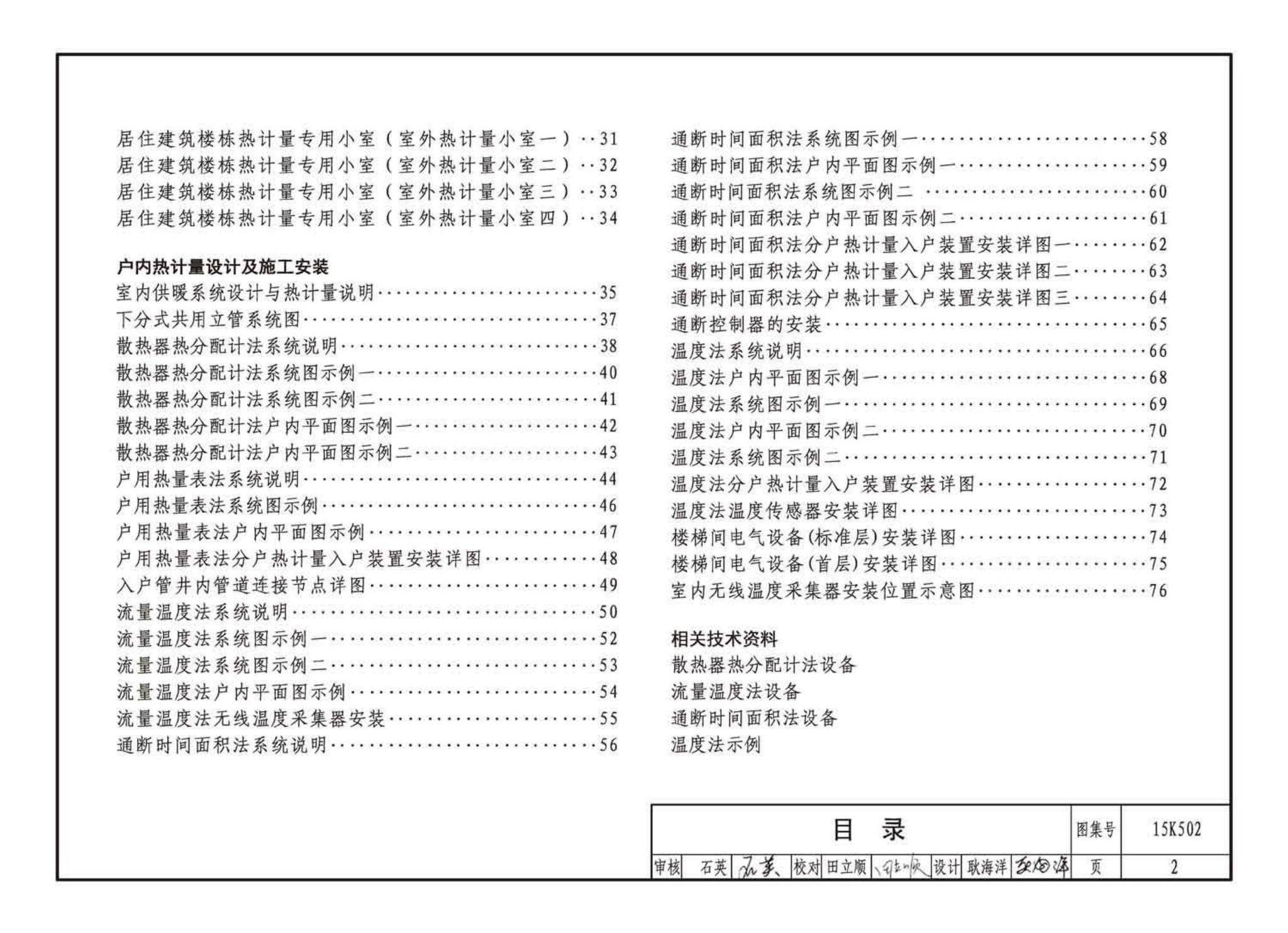 15K502--供热计量系统设计与安装