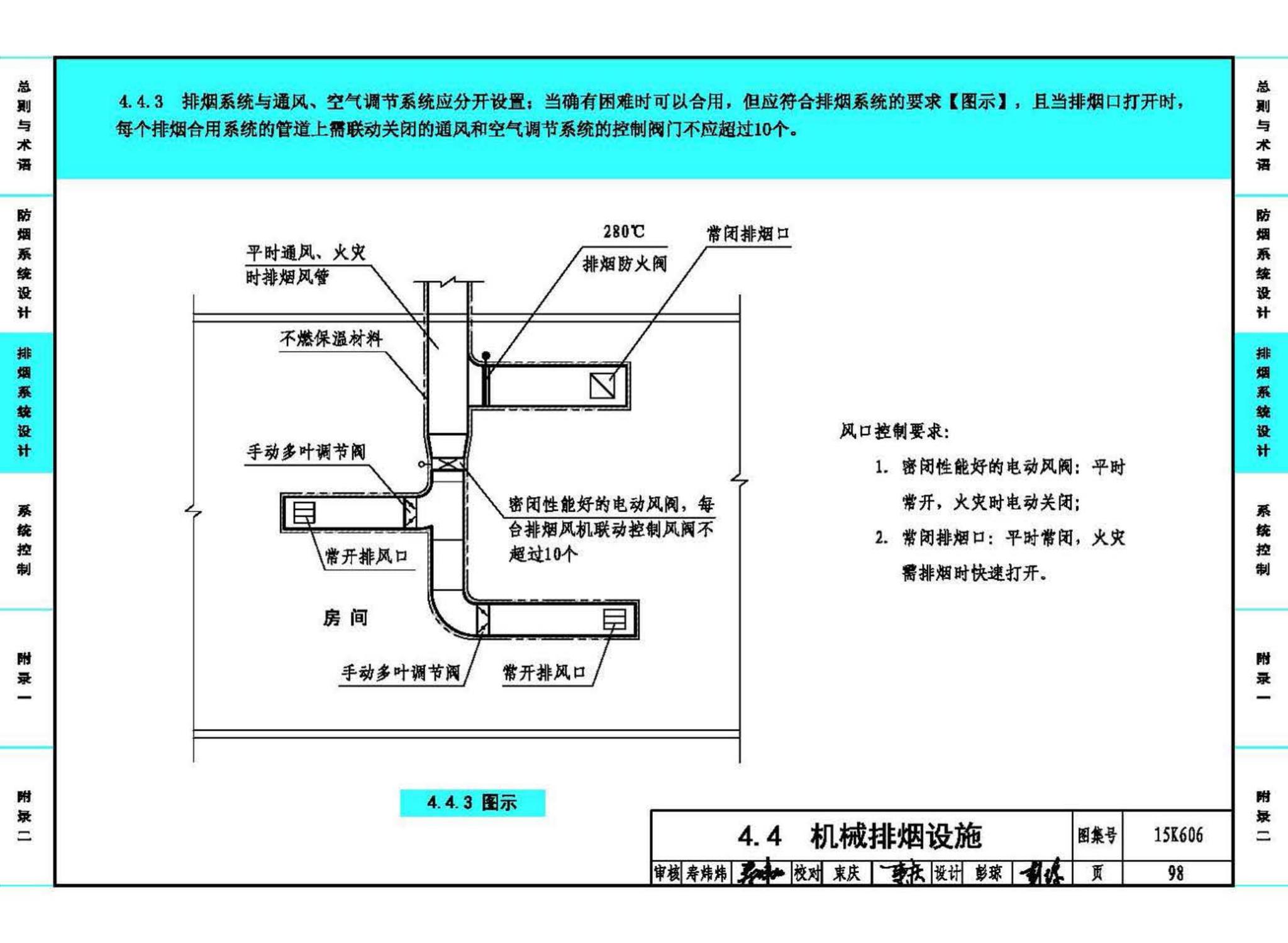 15K606--《建筑防烟排烟系统技术标准》图示