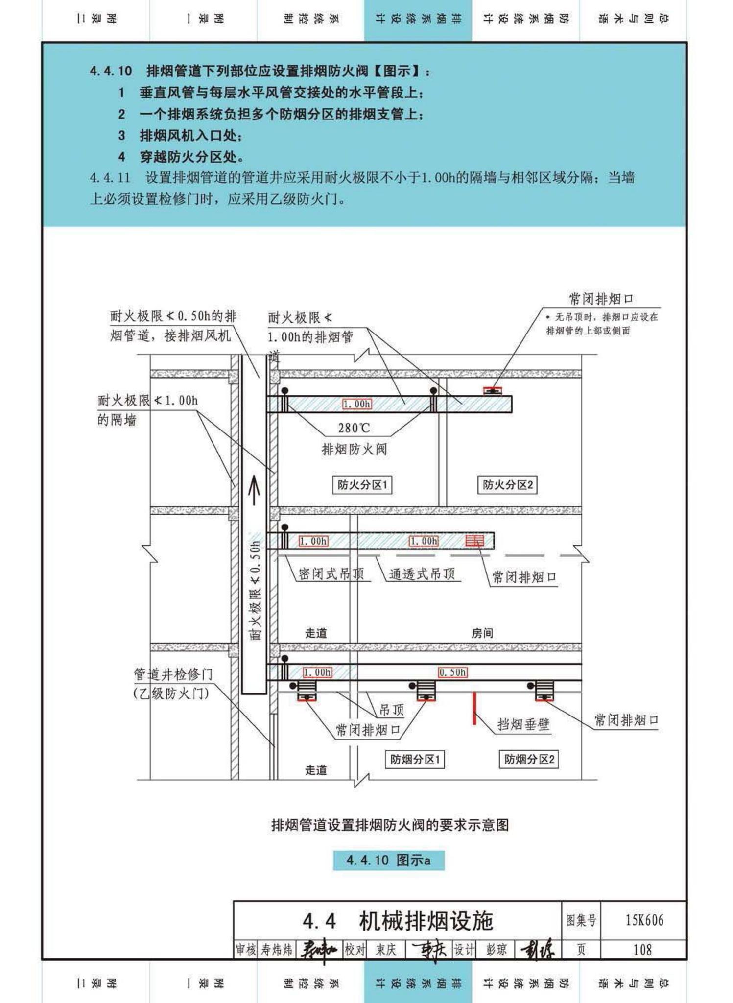 15K606--《建筑防烟排烟系统技术标准》图示