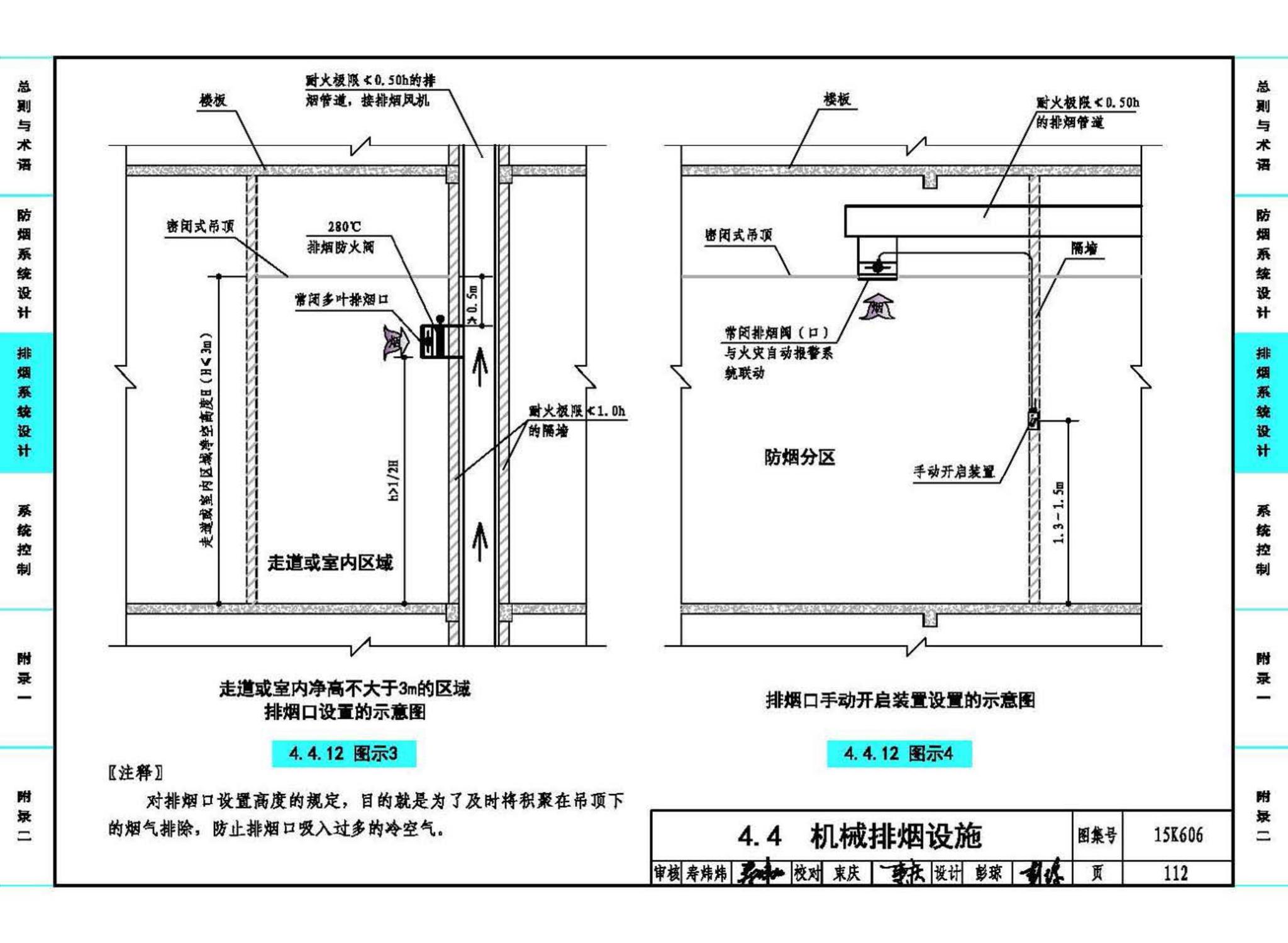 15K606--《建筑防烟排烟系统技术标准》图示