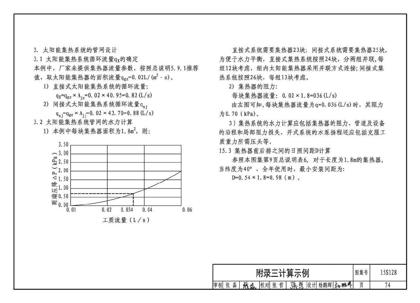 15S128--太阳能集中热水系统选用与安装