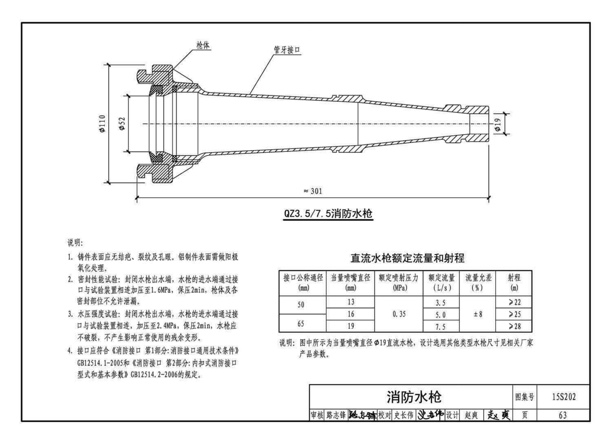 15S202--室内消火栓安装