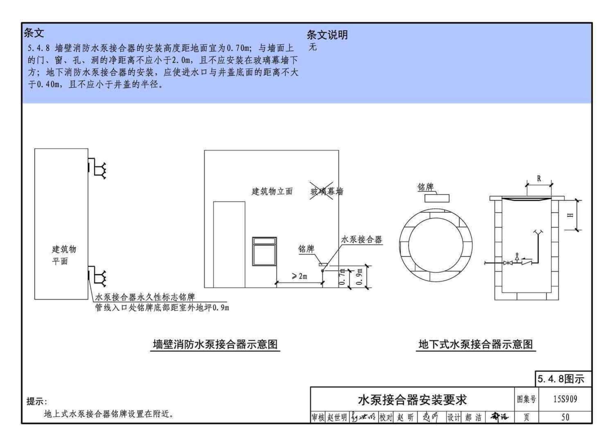 15S909--《消防给水及消火栓系统技术规范》图示