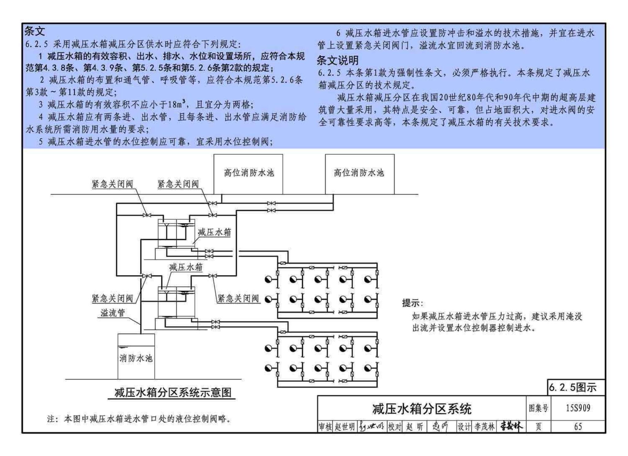 15S909--《消防给水及消火栓系统技术规范》图示