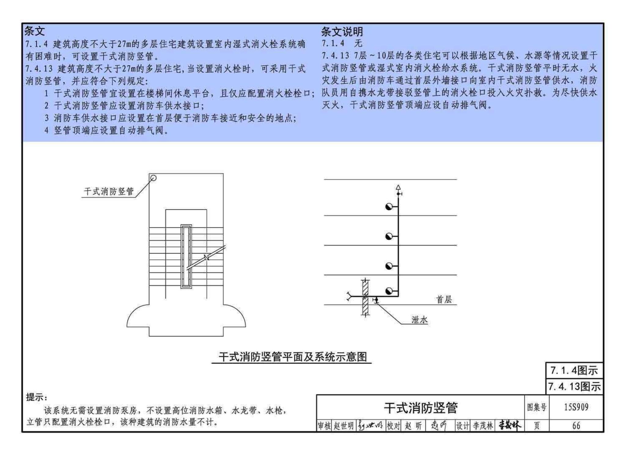 15S909--《消防给水及消火栓系统技术规范》图示