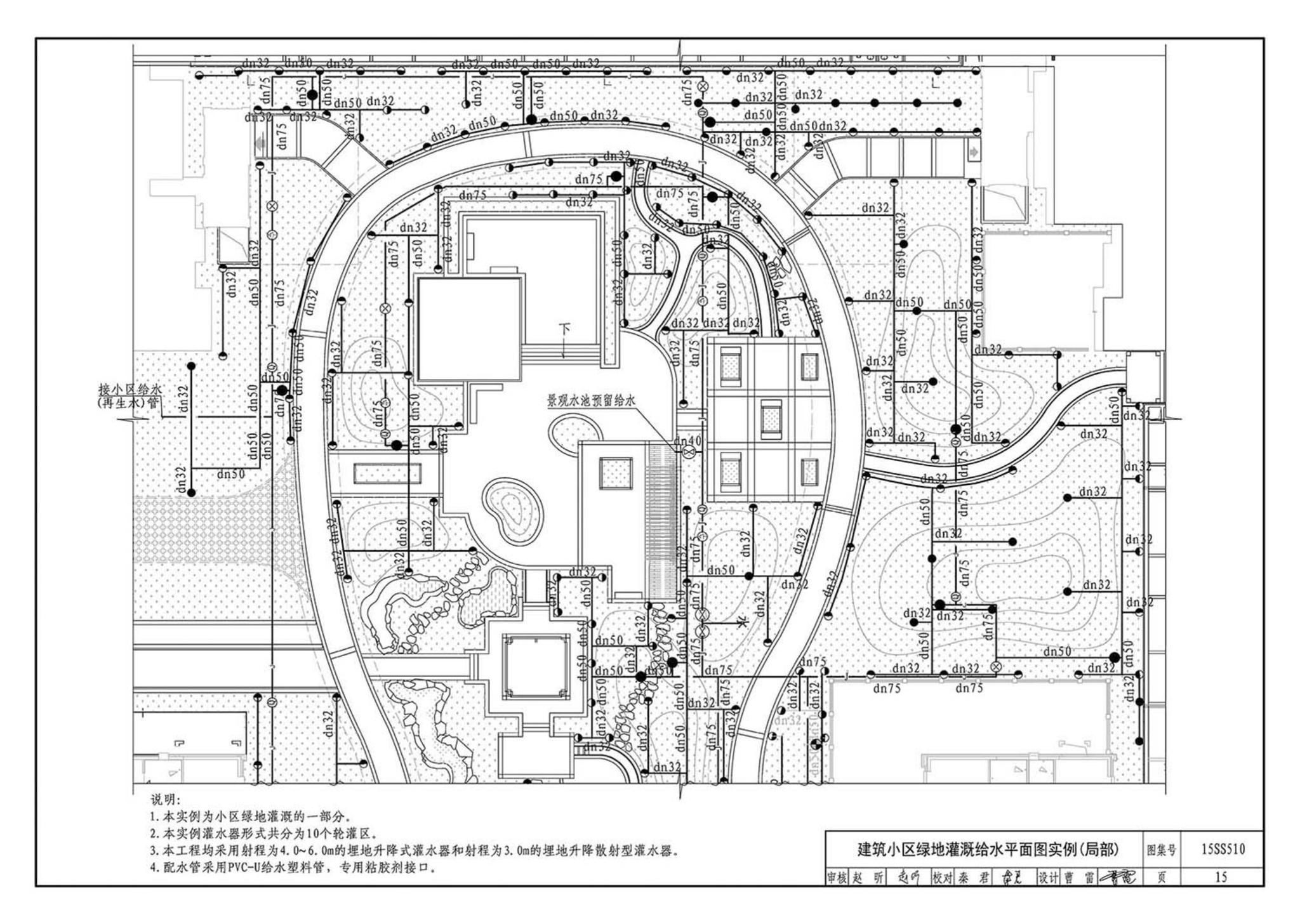 15SS510--绿地灌溉与体育场地给水排水设施