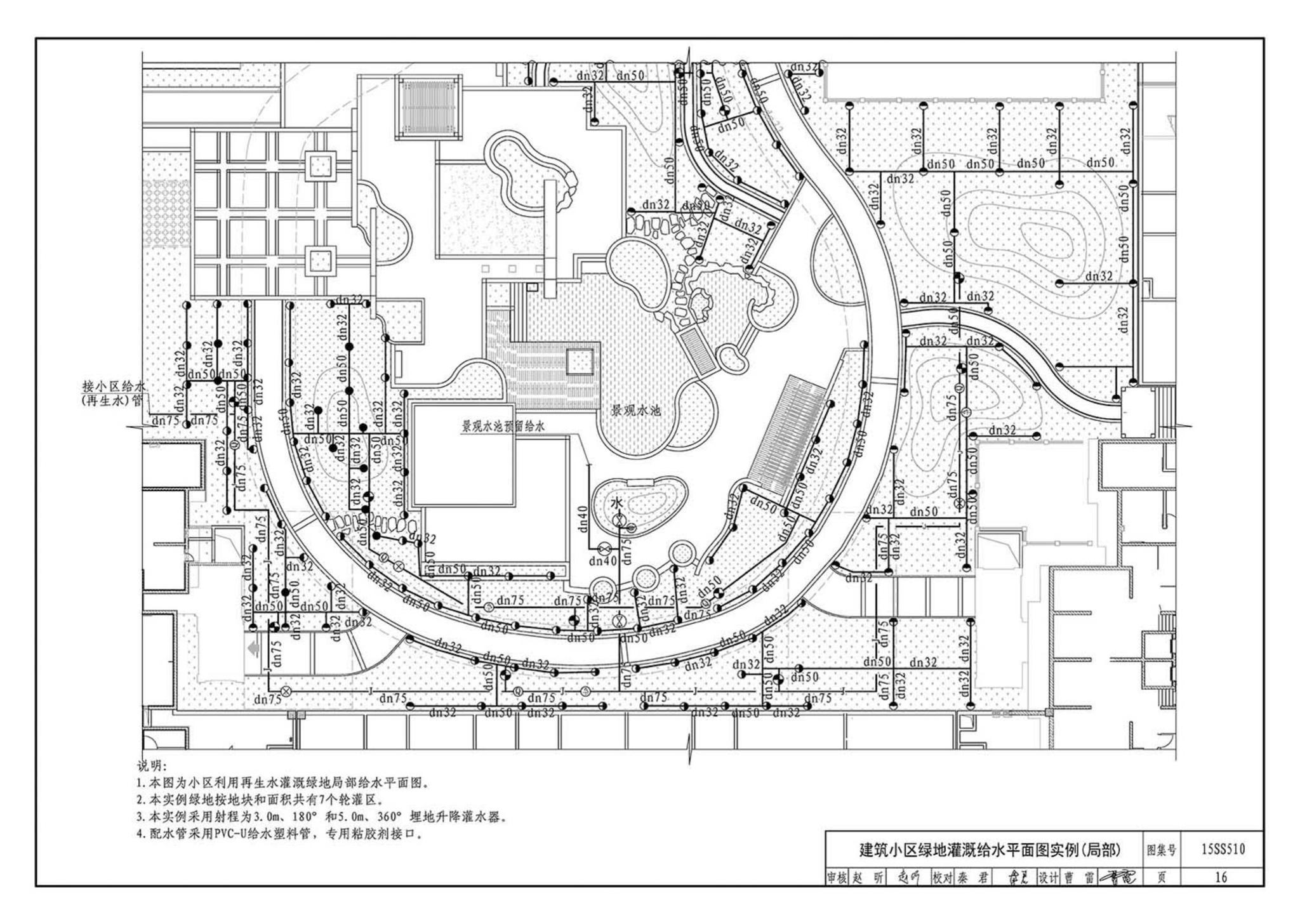15SS510--绿地灌溉与体育场地给水排水设施