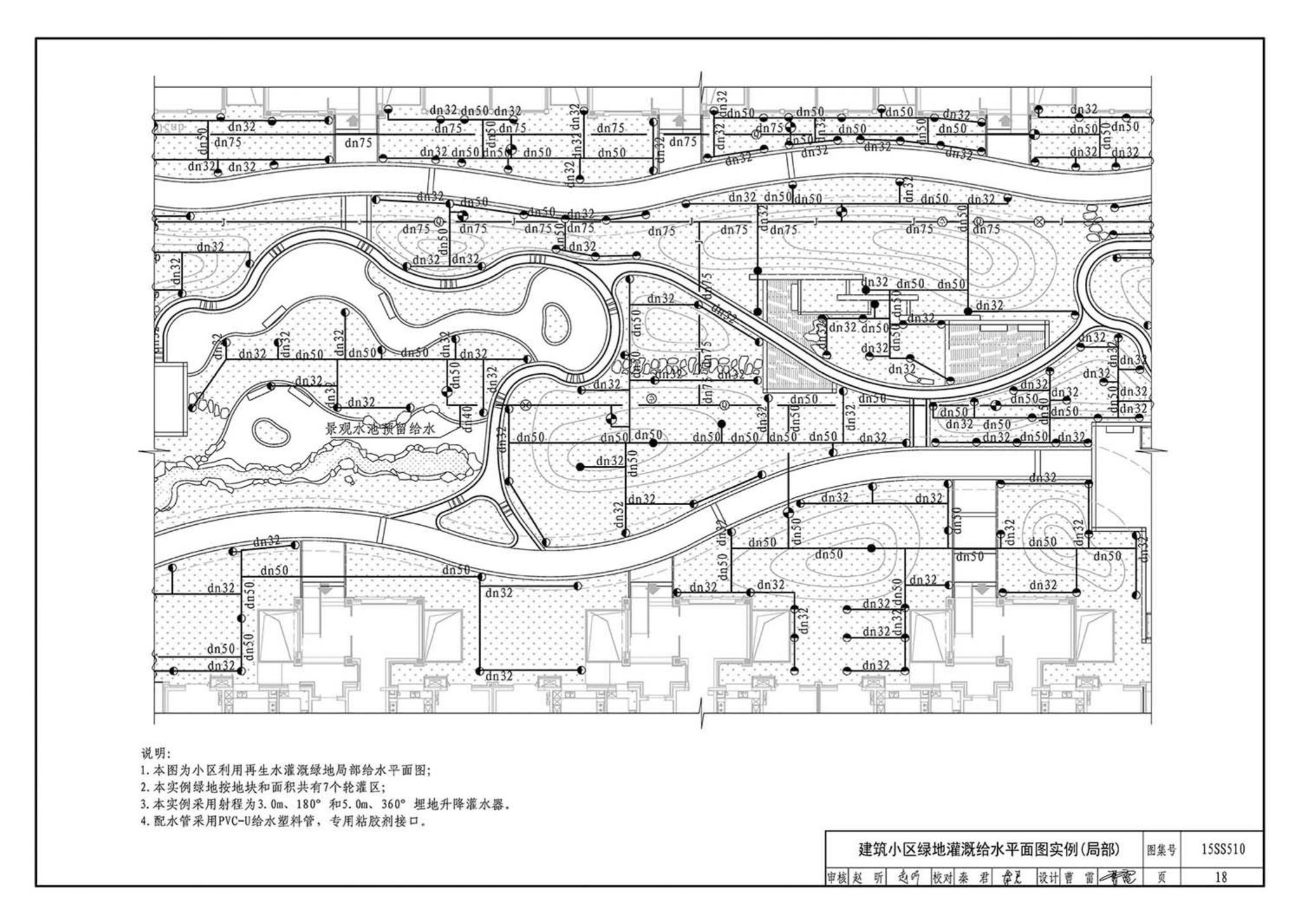 15SS510--绿地灌溉与体育场地给水排水设施