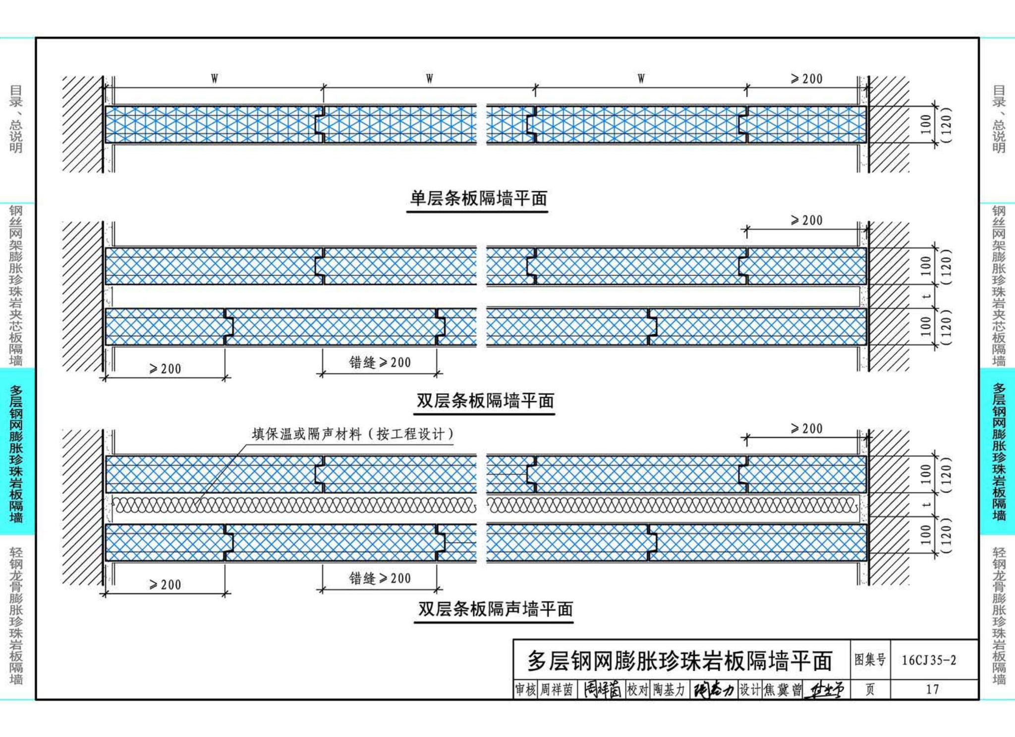 16CJ35-2--膨胀珍珠岩板隔墙建筑构造--卉原膨胀珍珠岩板系列