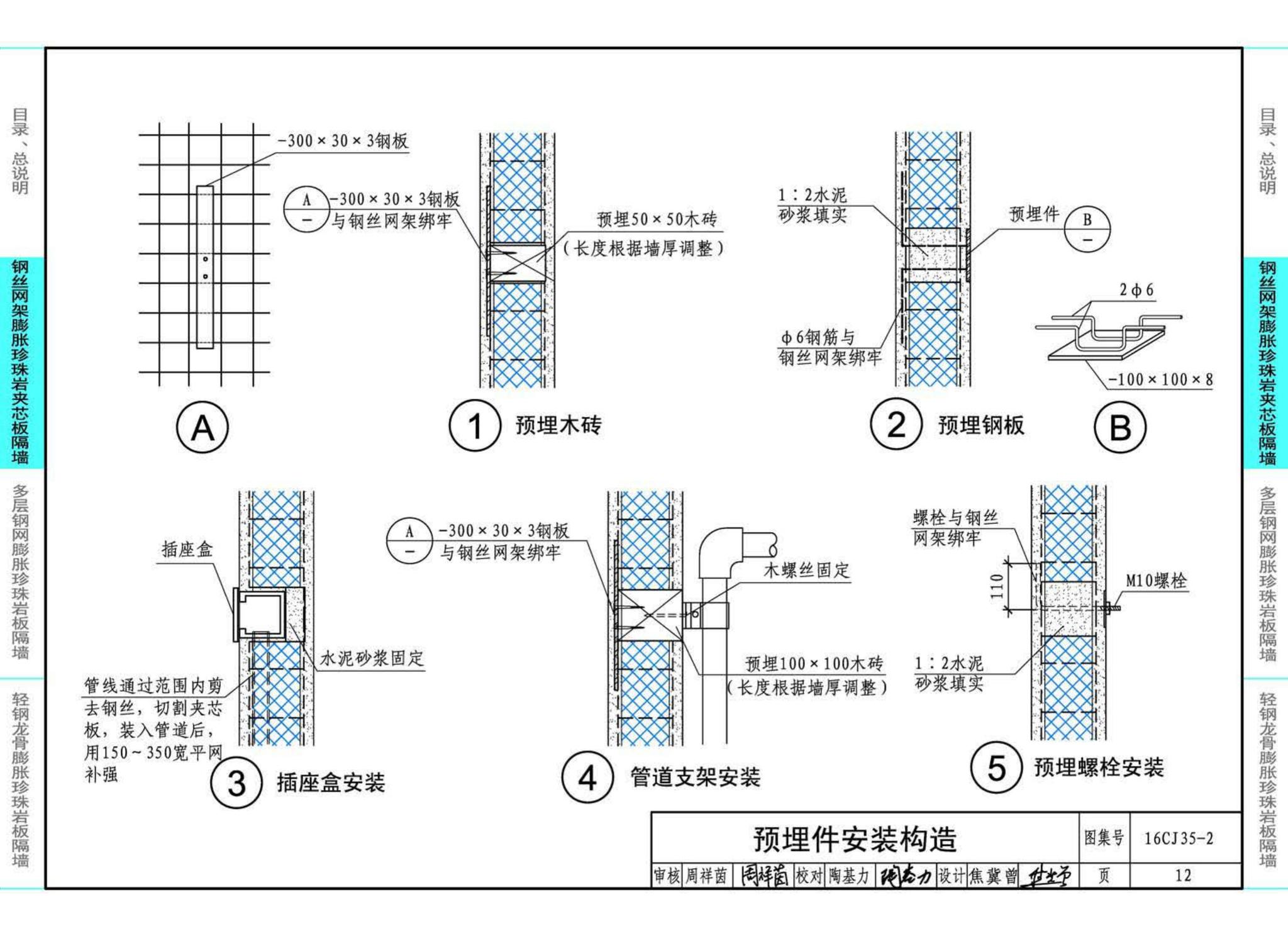 16CJ35-2--膨胀珍珠岩板隔墙建筑构造--卉原膨胀珍珠岩板系列