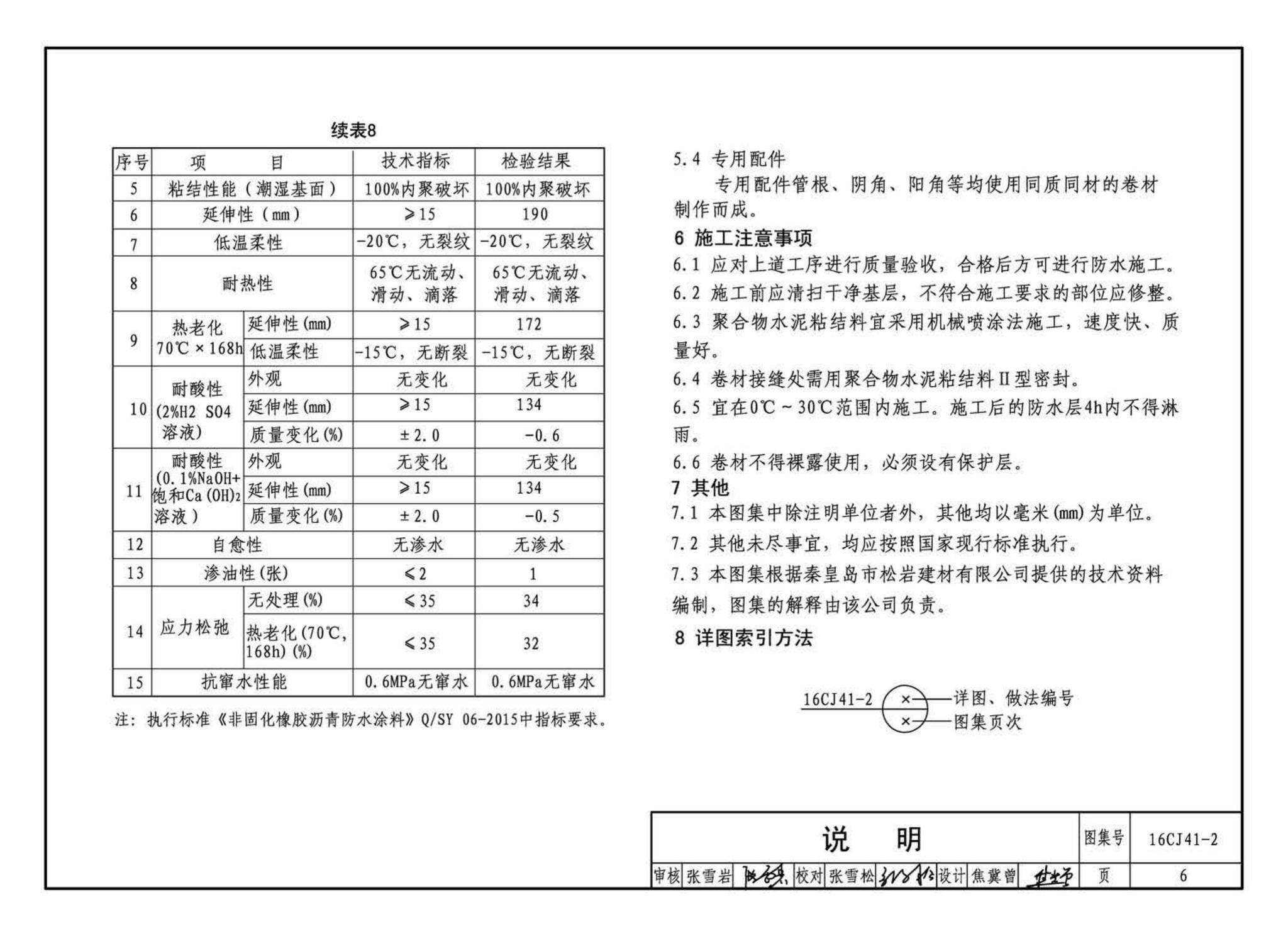 16CJ41-2--SY聚乙烯丙纶卷材复合防水构造