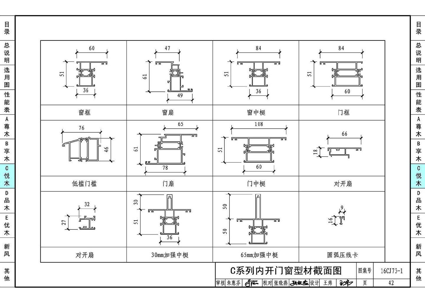 16CJ73-1--铝木复合节能门窗--瑞明铝木复合门窗系统