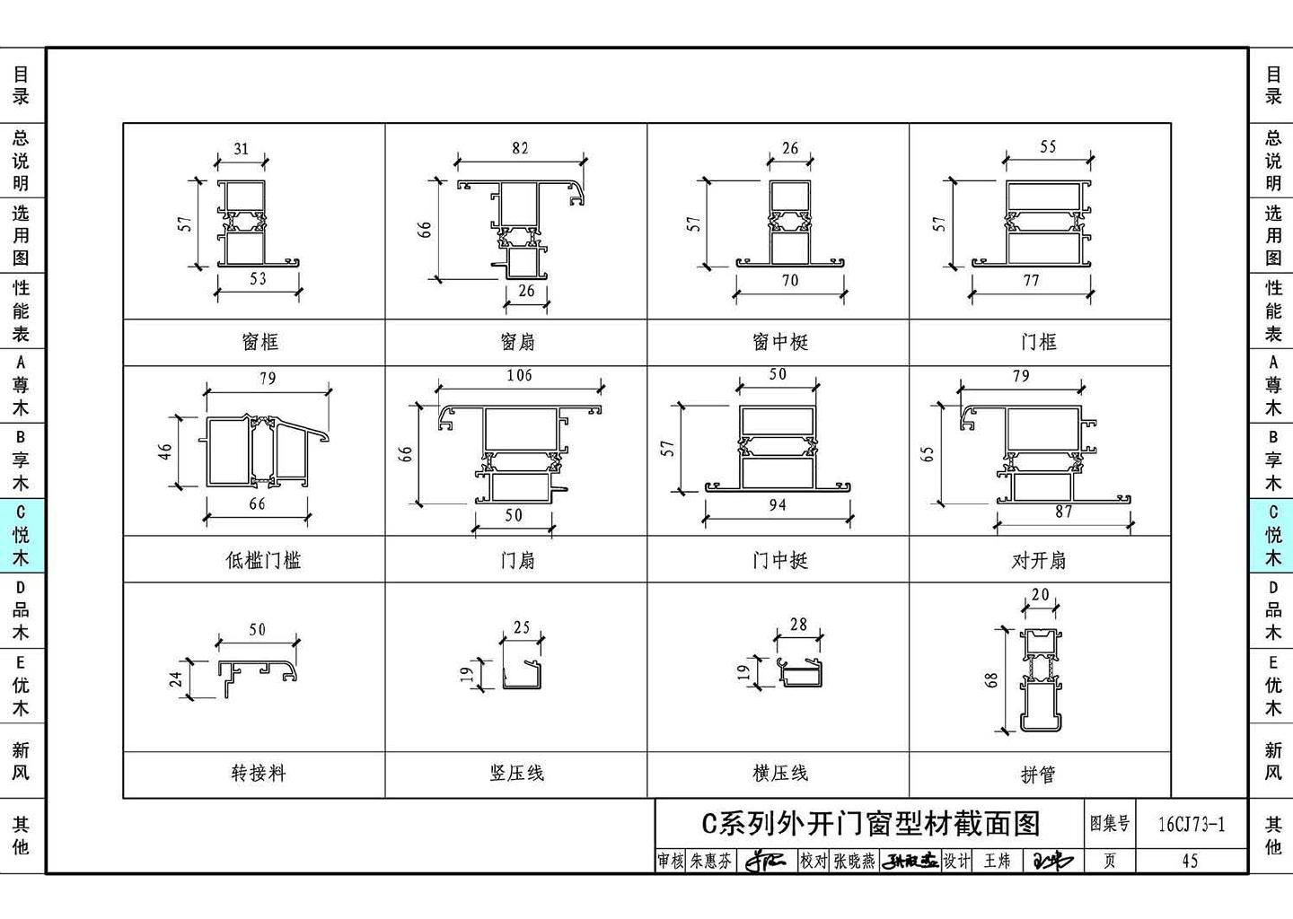 16CJ73-1--铝木复合节能门窗--瑞明铝木复合门窗系统