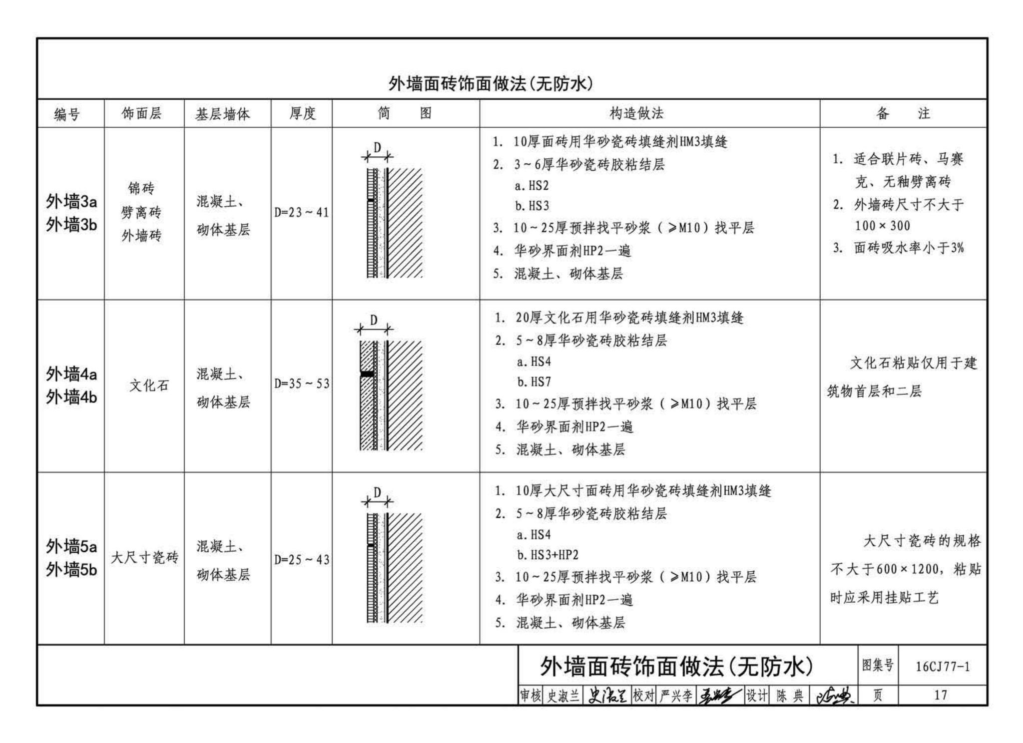 16CJ77-1--瓷砖胶铺贴系统（陶瓷砖与石材）构造