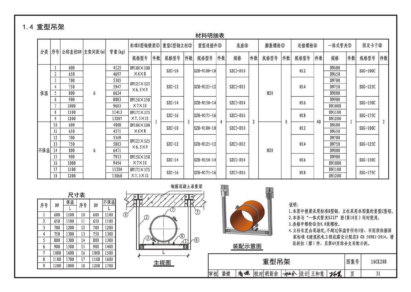 16CK208--装配式室内管道支吊架的选用与安装