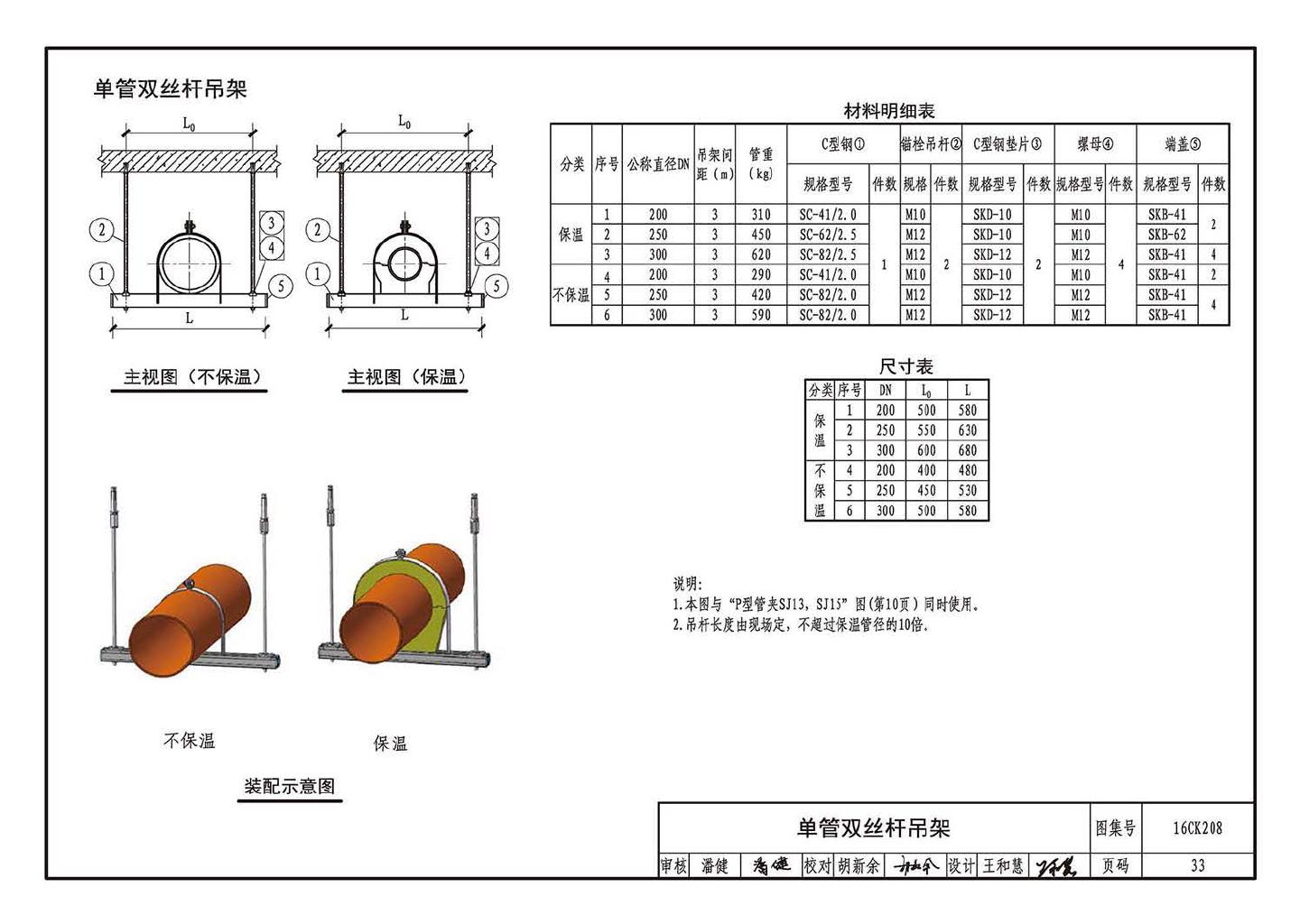 16CK208--装配式室内管道支吊架的选用与安装