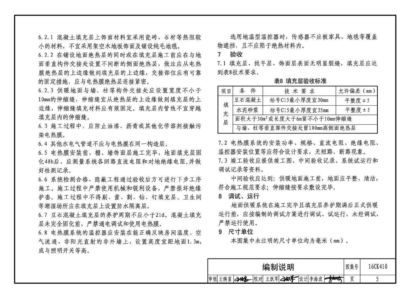 16CK410--低温辐射电热膜供暖系统设计与安装