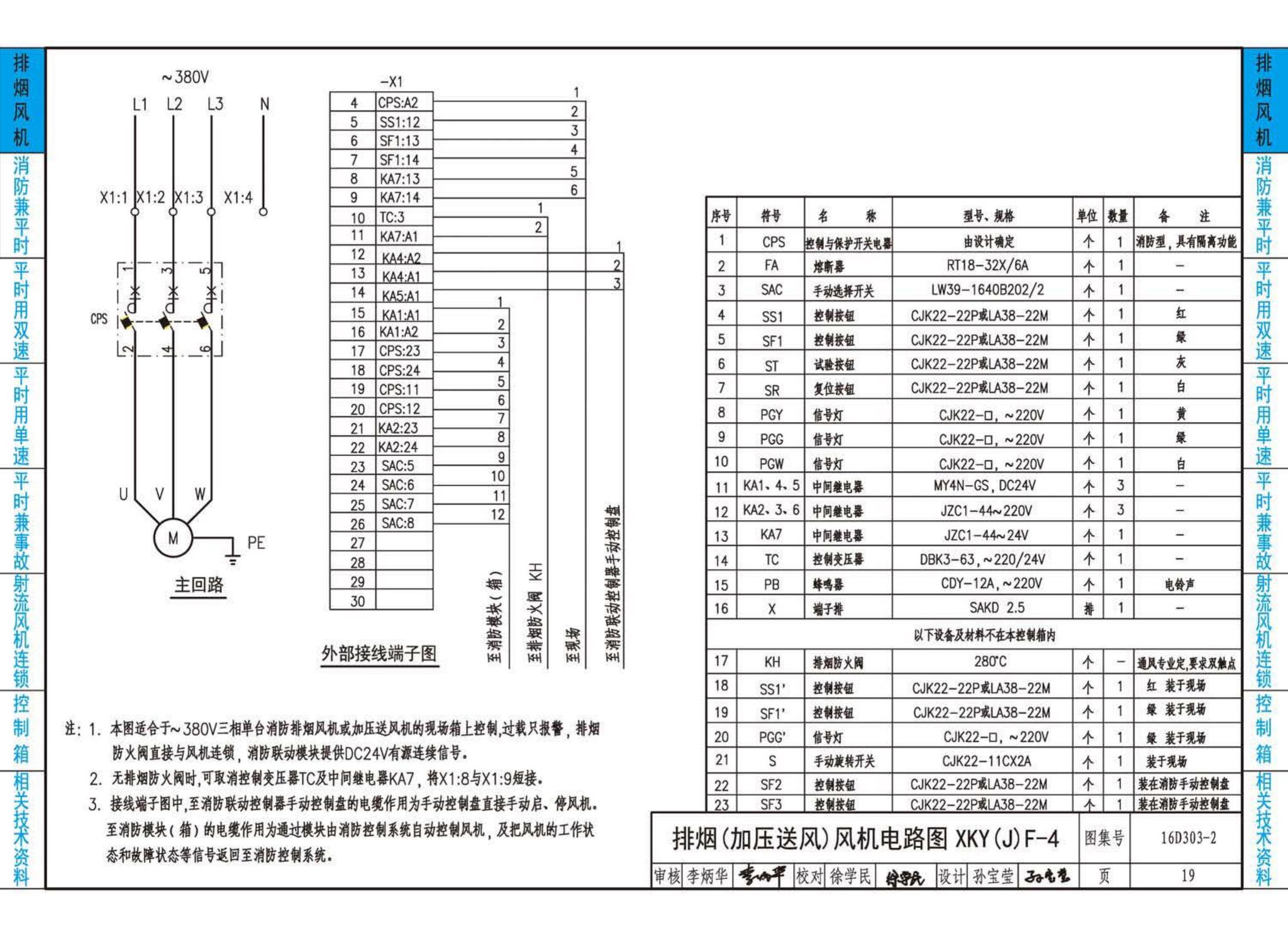 16D303-2--常用风机控制电路图