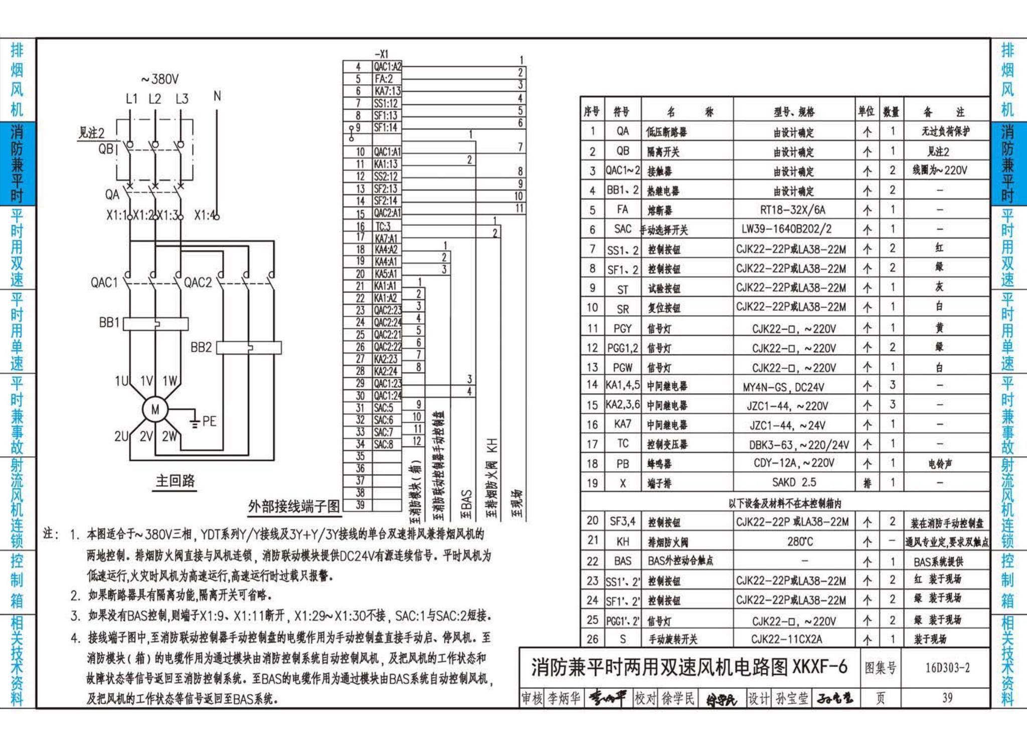 16D303-2--常用风机控制电路图