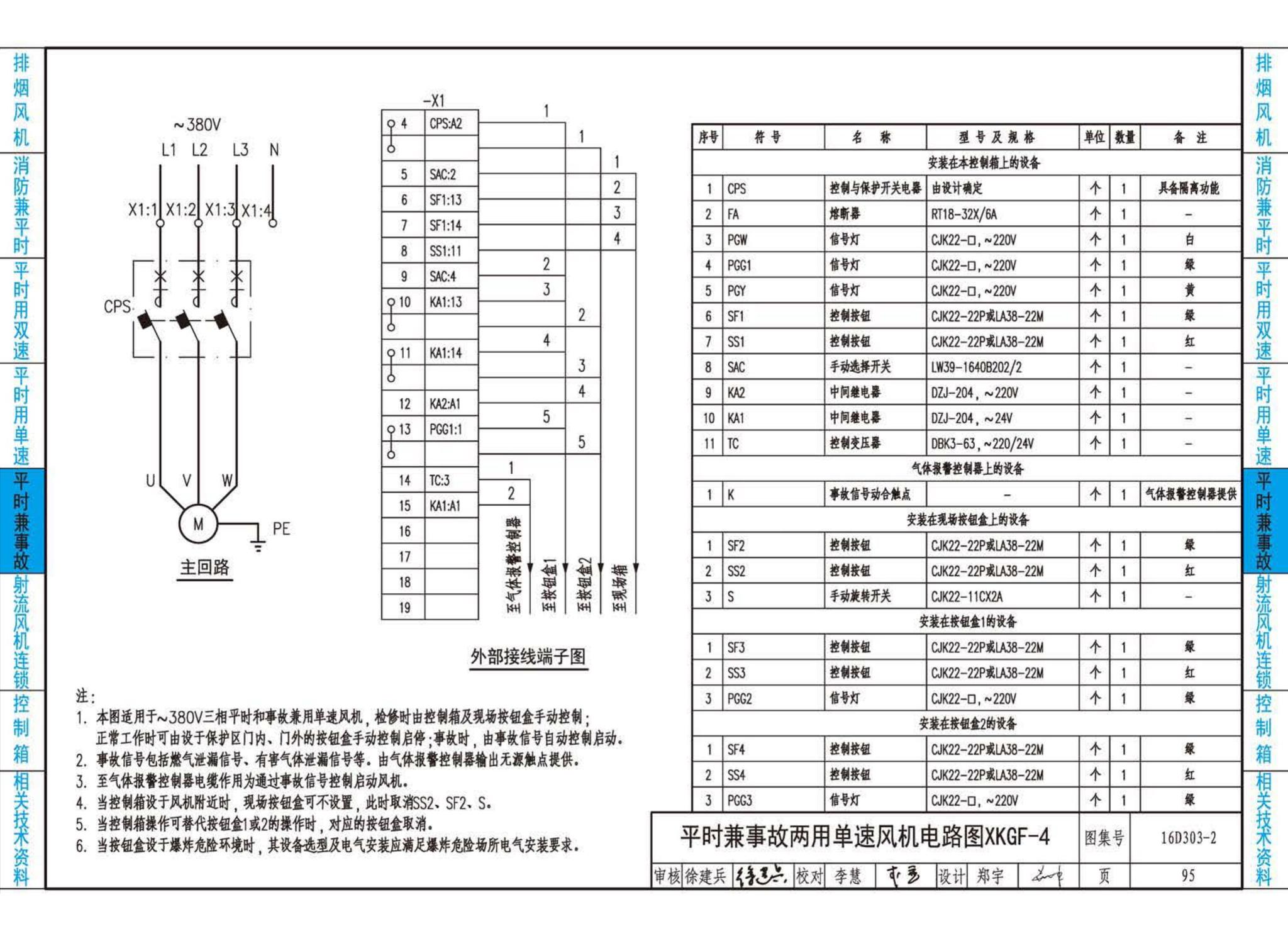 16D303-2--常用风机控制电路图