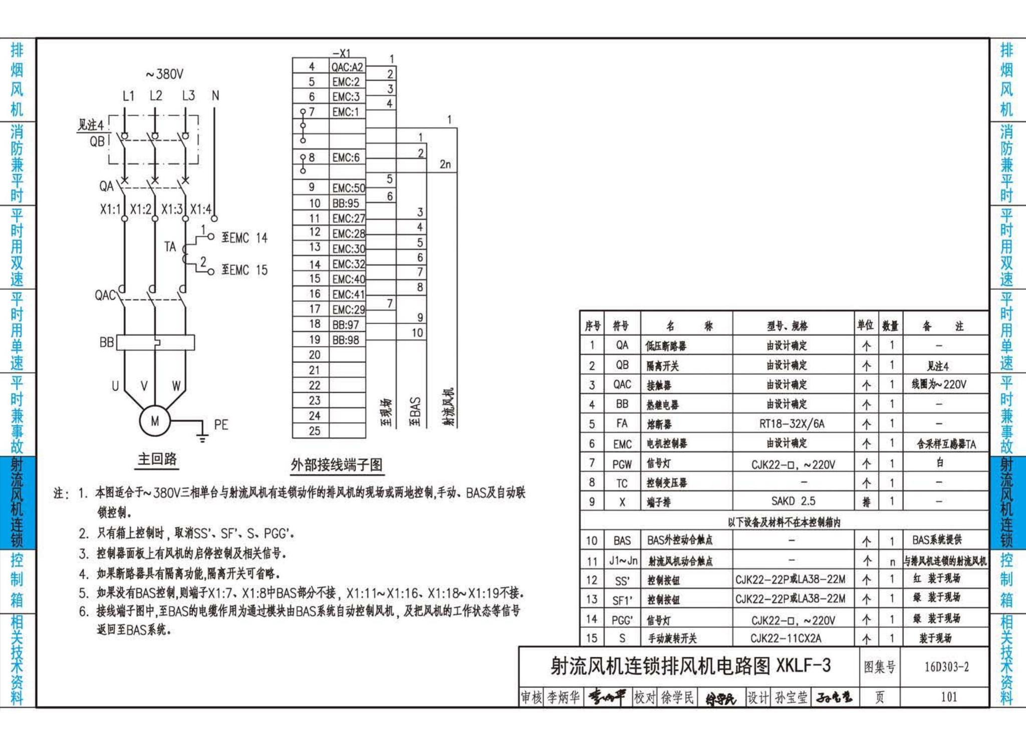 16D303-2--常用风机控制电路图