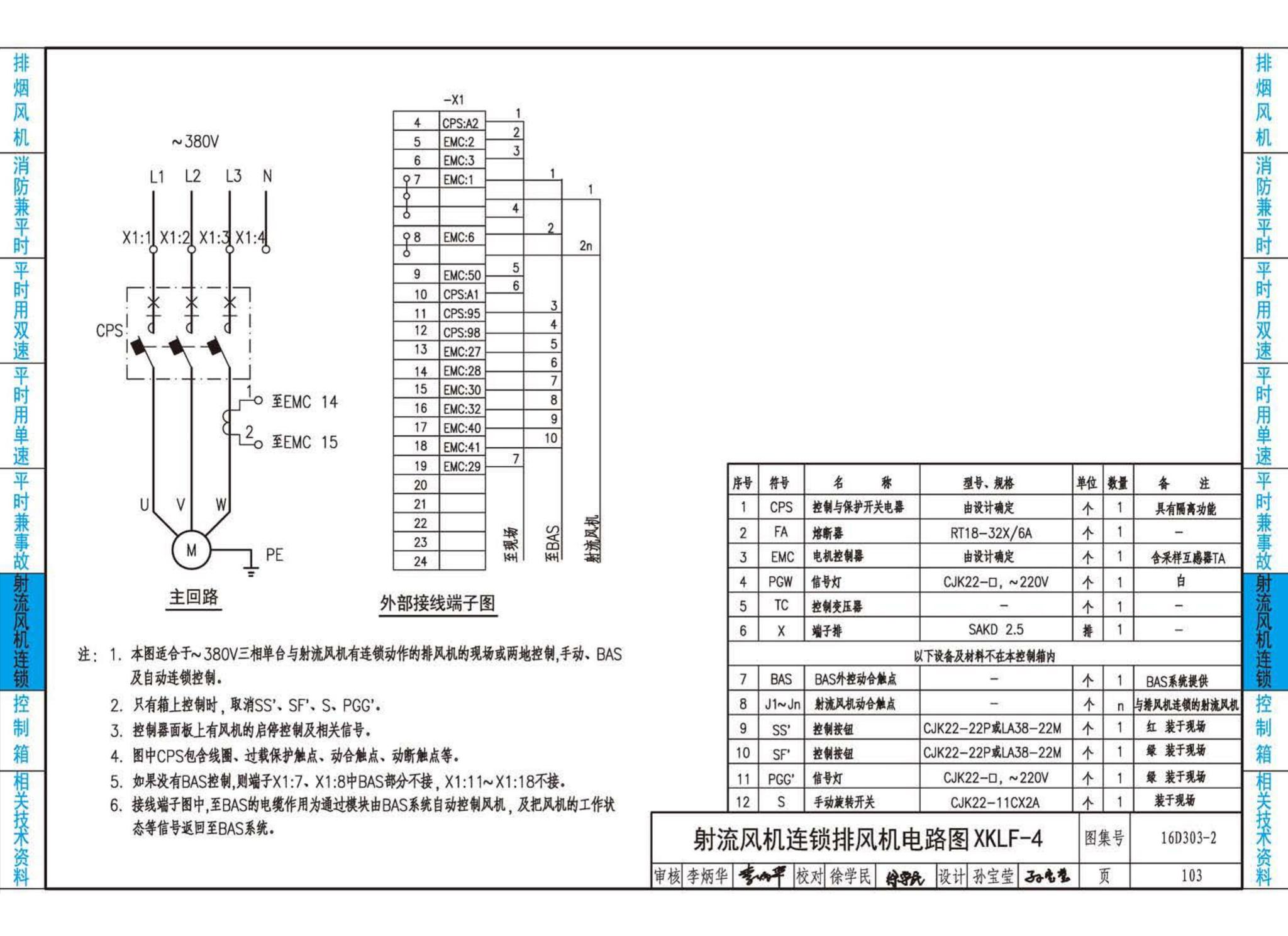 16D303-2--常用风机控制电路图